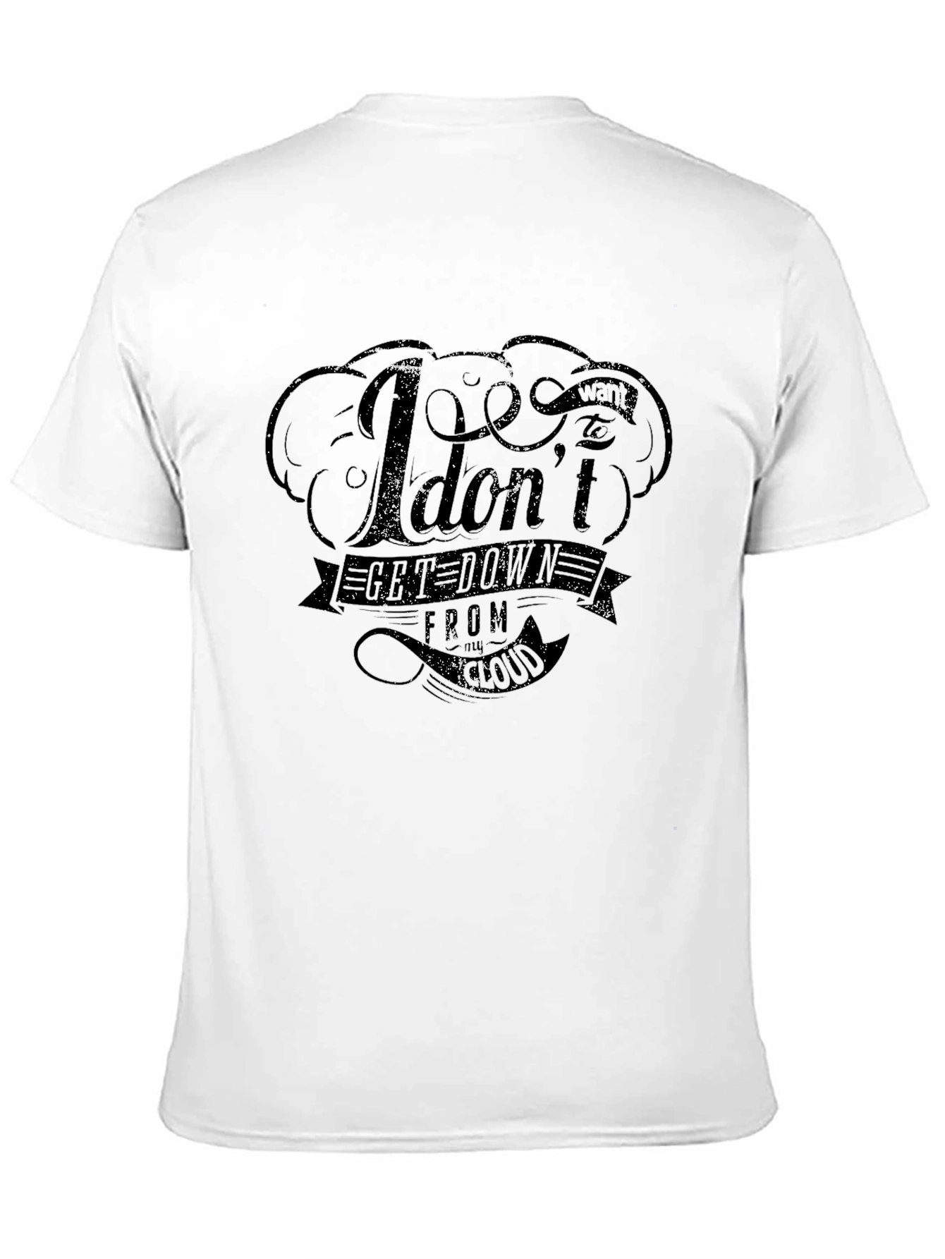 Trendy Black Graphic Tee - I Dont Get Drunk