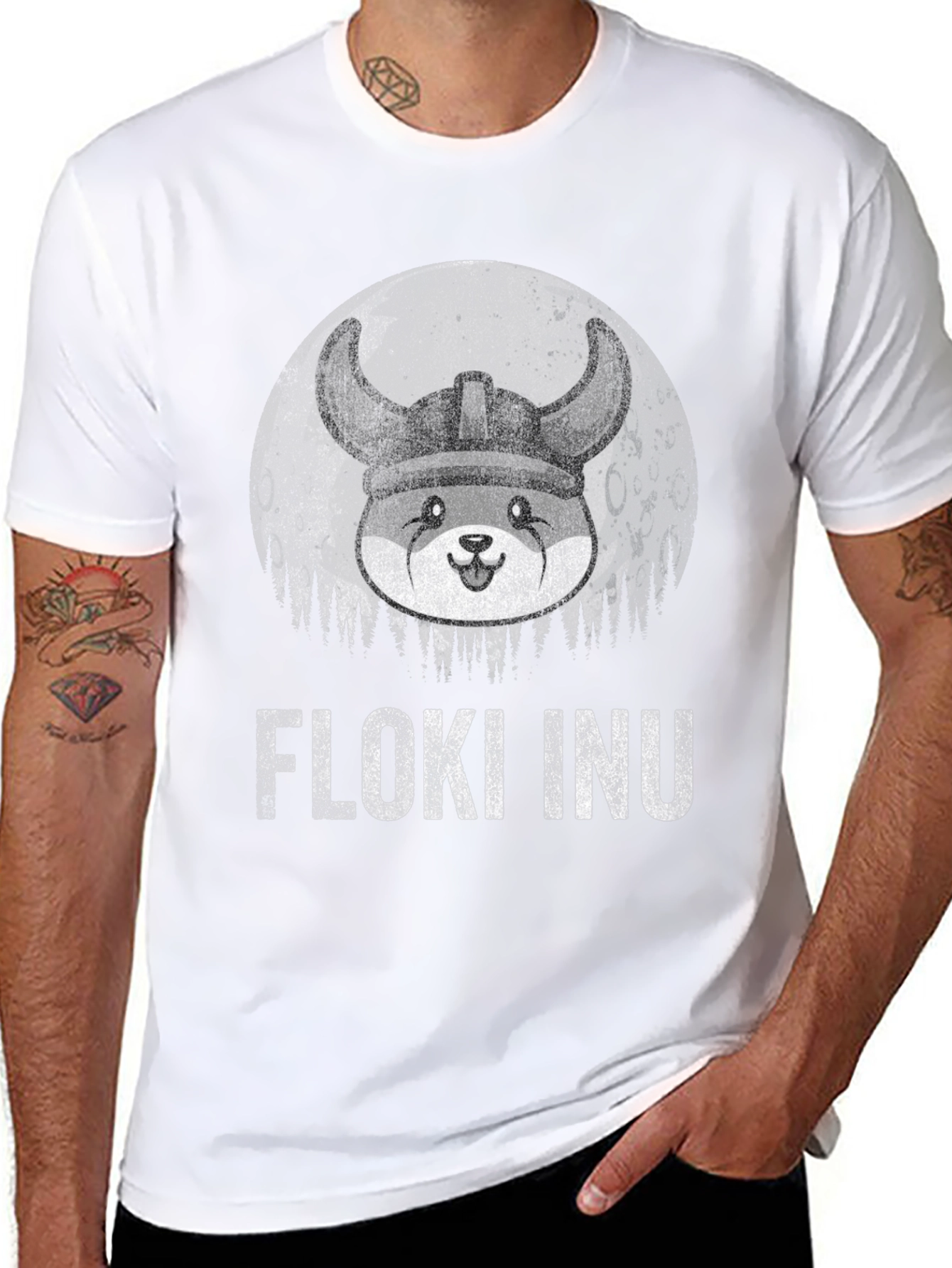 Floki Inu Viking Graphic Tee - Black Cotton T-Shirt