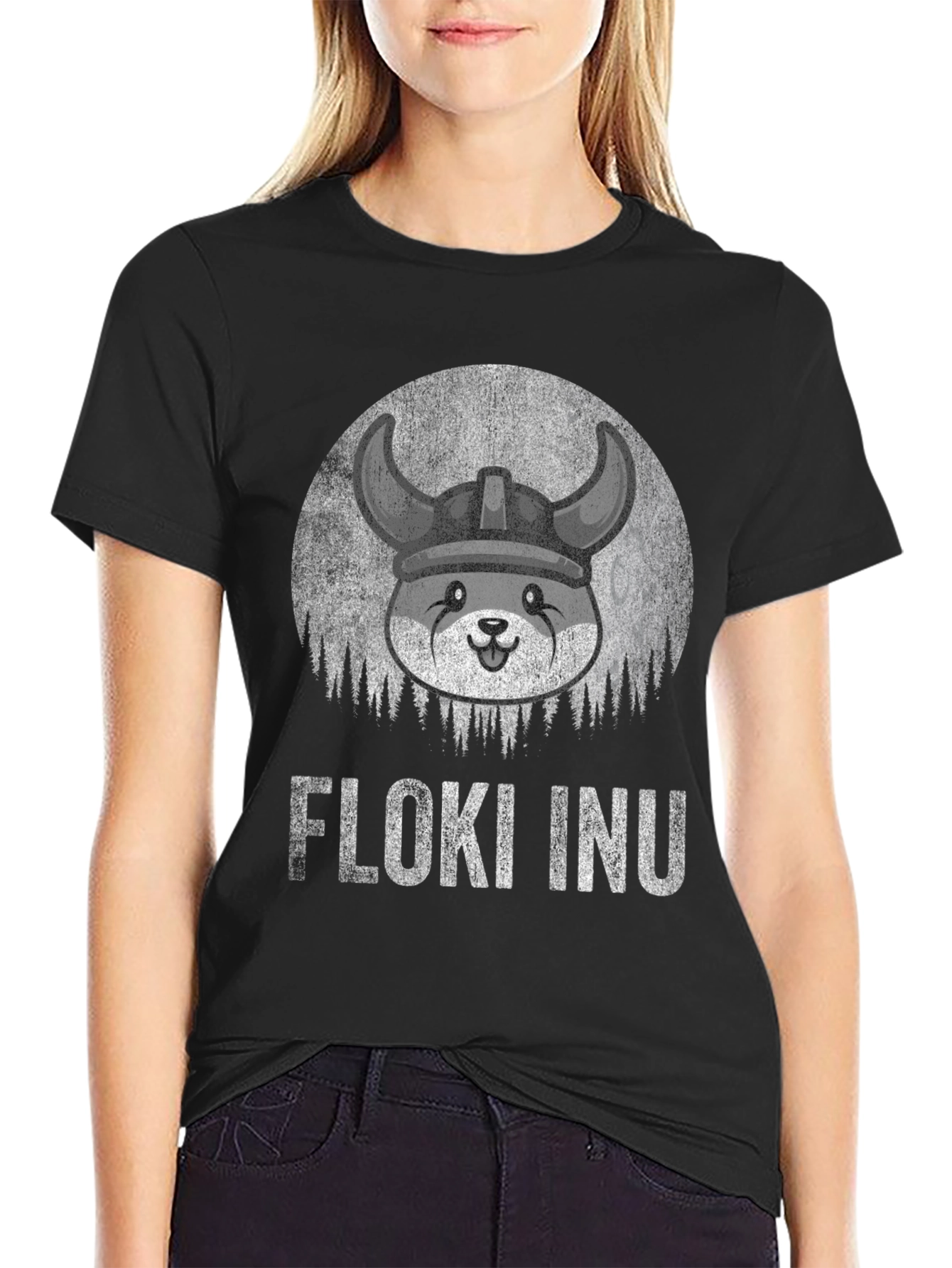Floki Inu Viking Graphic Tee - Black Cotton T-Shirt