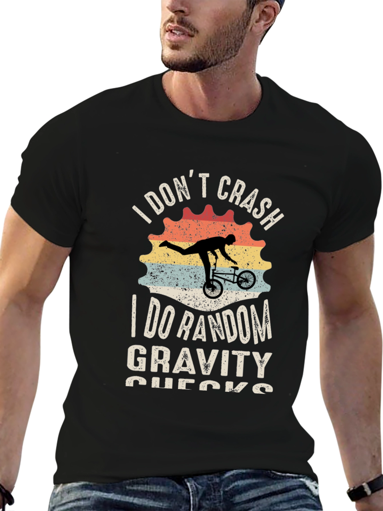 I Dont Crash Funny BMX Bike T-Shirt