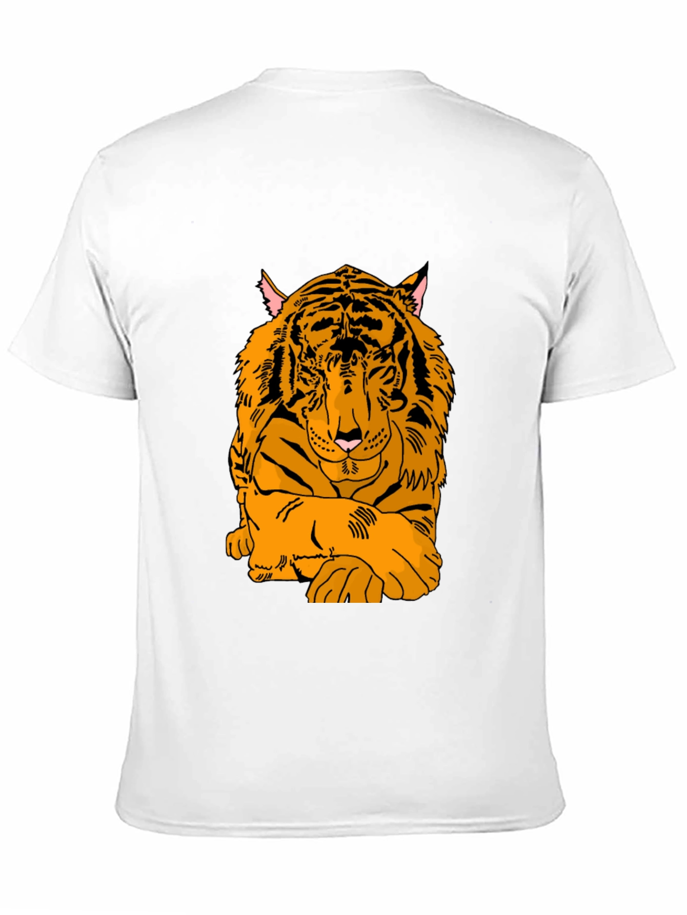 Tiger Graphic Print Black T-Shirt