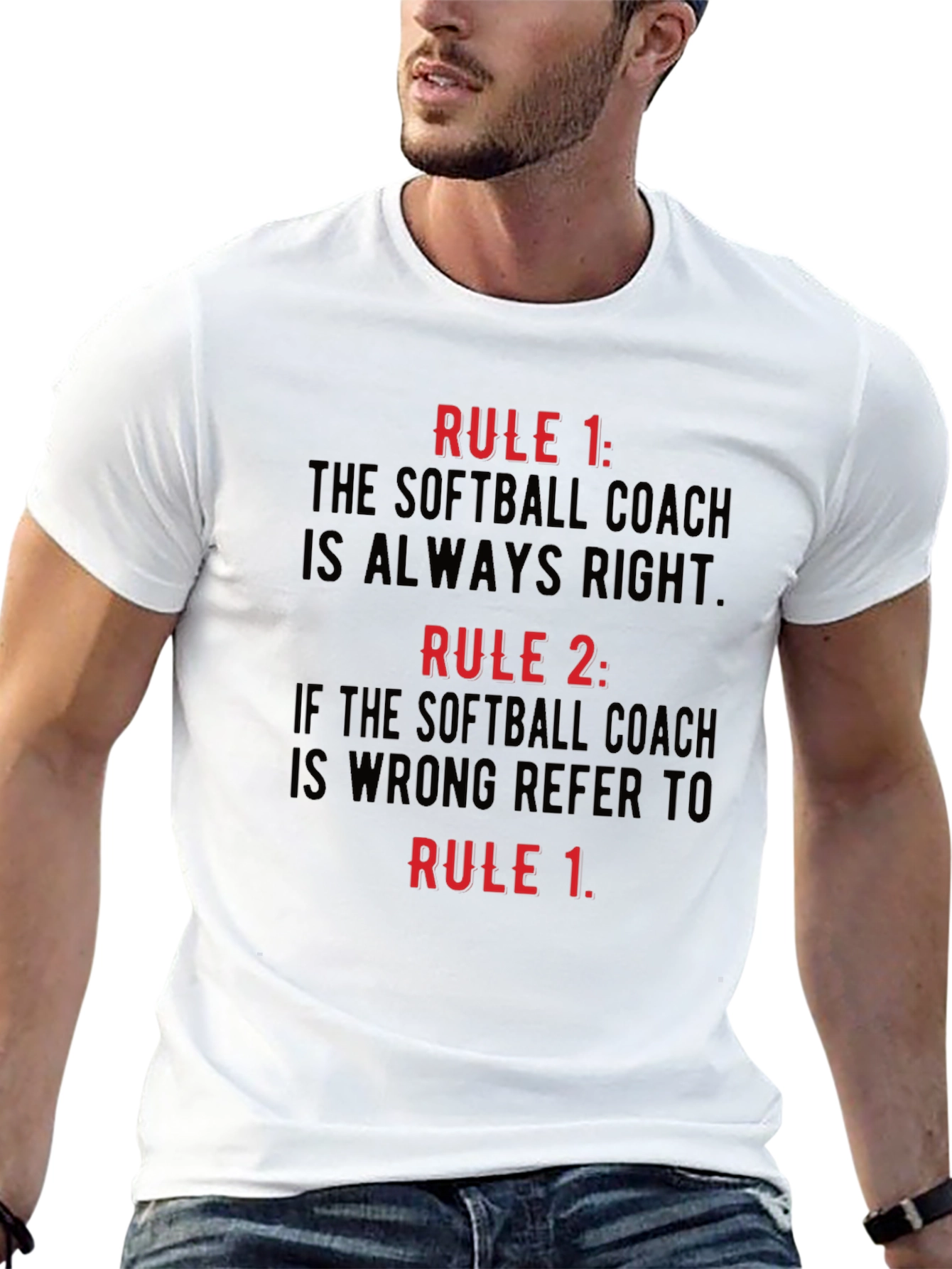 Softball Coach Rule T-Shirt - Always Right!