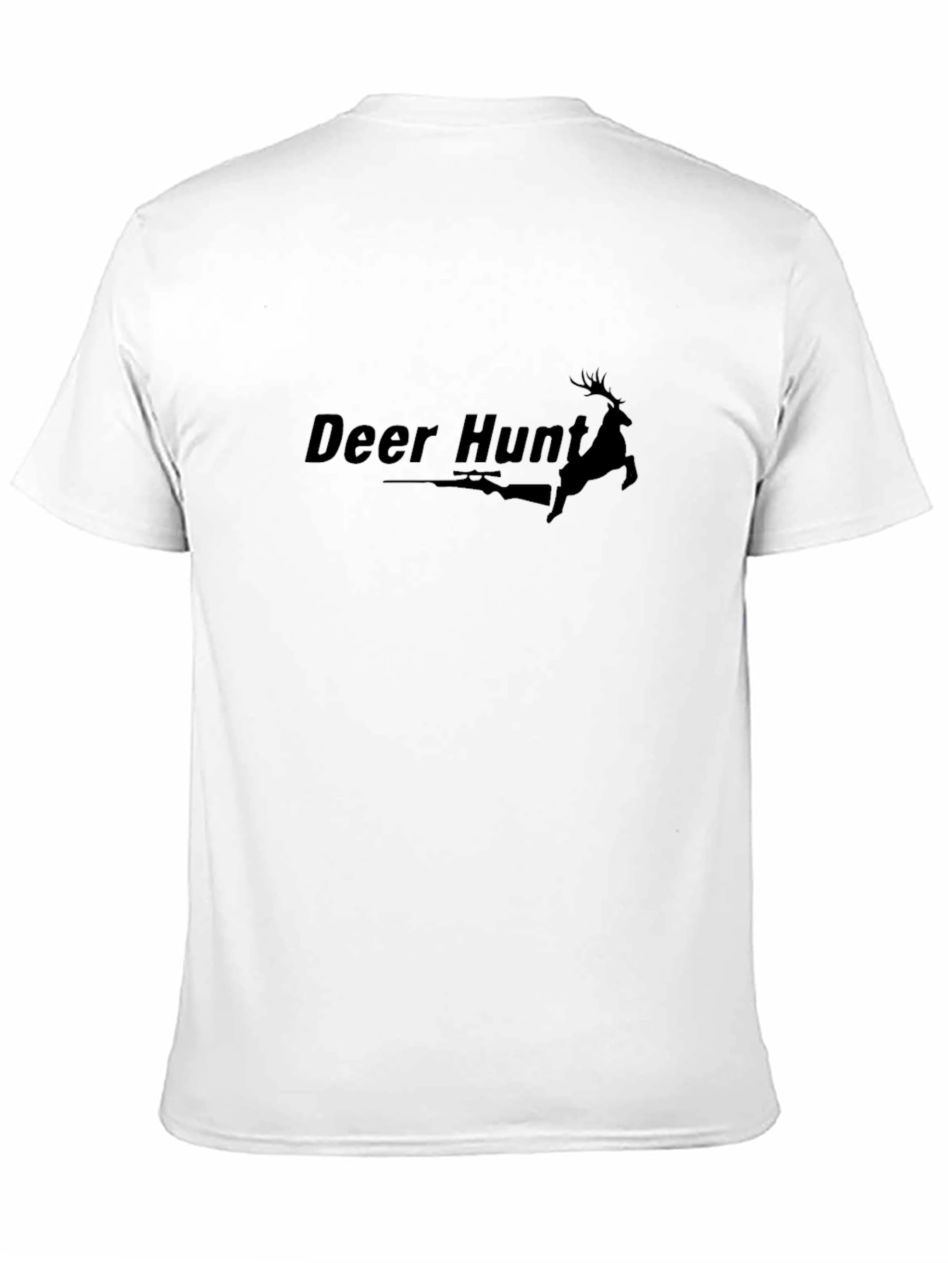 Deer Hunt Graphic Tee - Black Short Sleeve