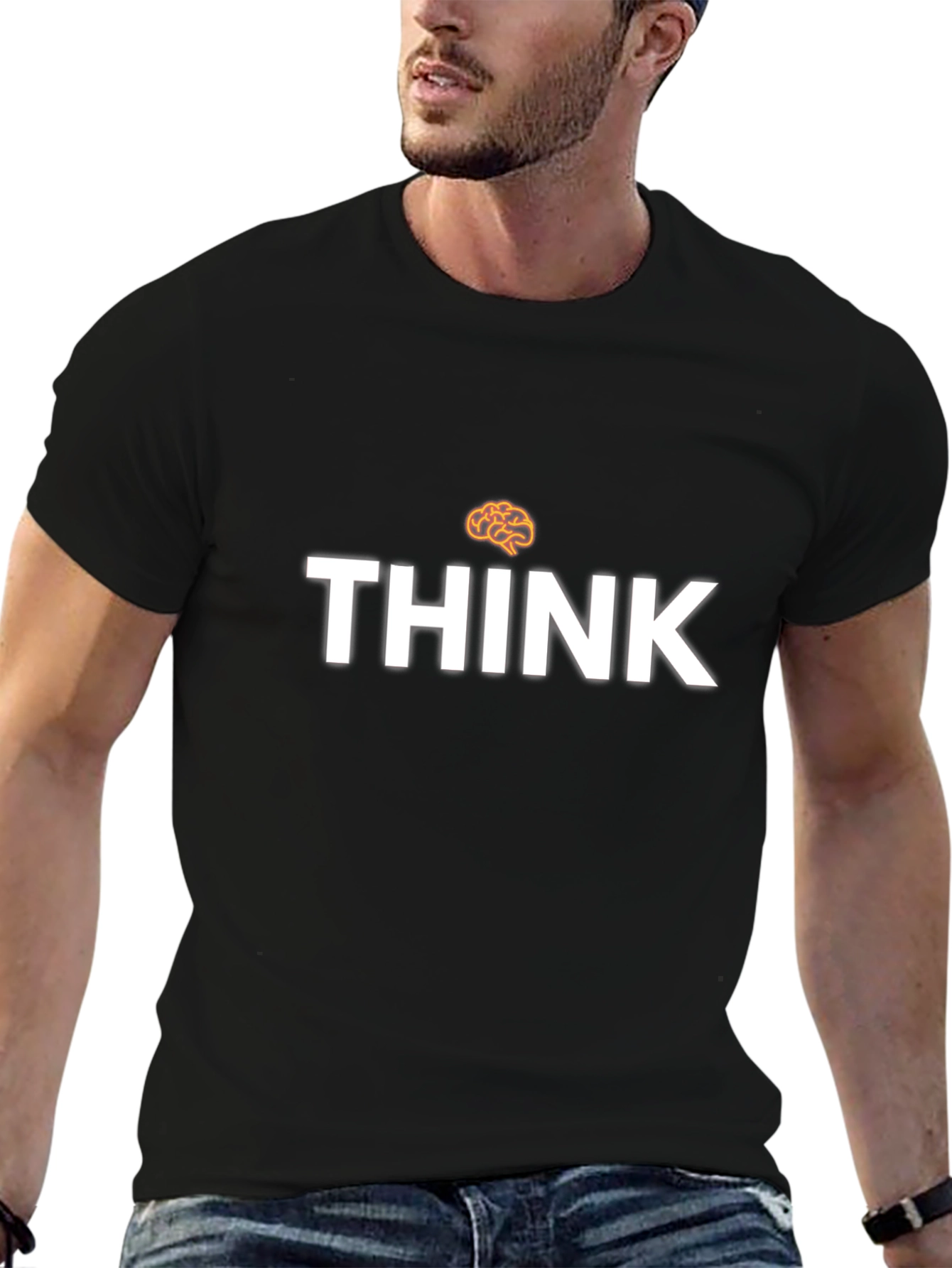 Think Brain Graphic Tee - Mens