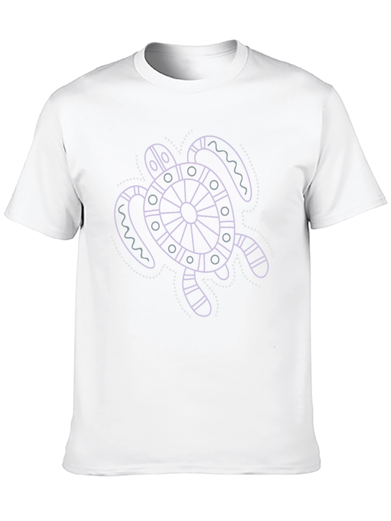 Turtle Graphic Tee - Black Cotton Casual Shirt