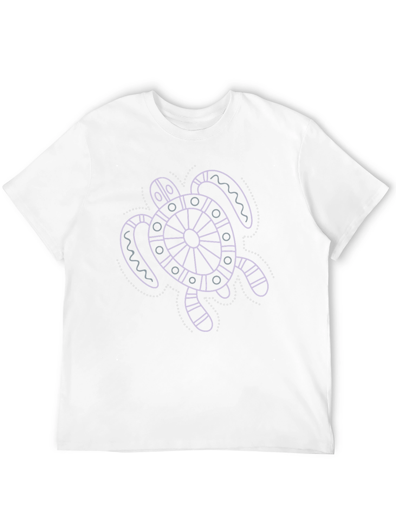 Turtle Graphic Tee - Black Cotton Casual Shirt