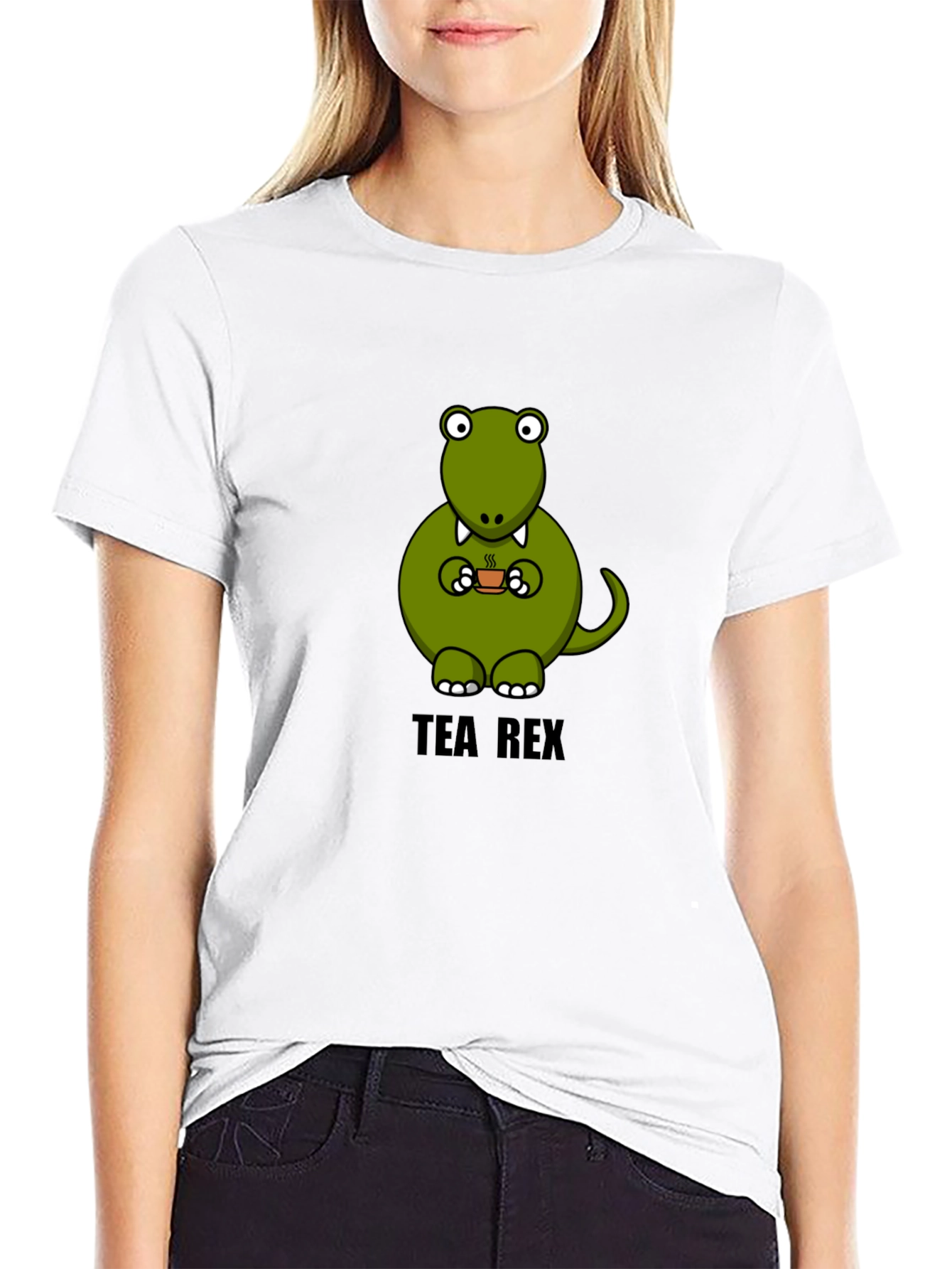 Tea Rex Funny Dinosaur T-Shirt