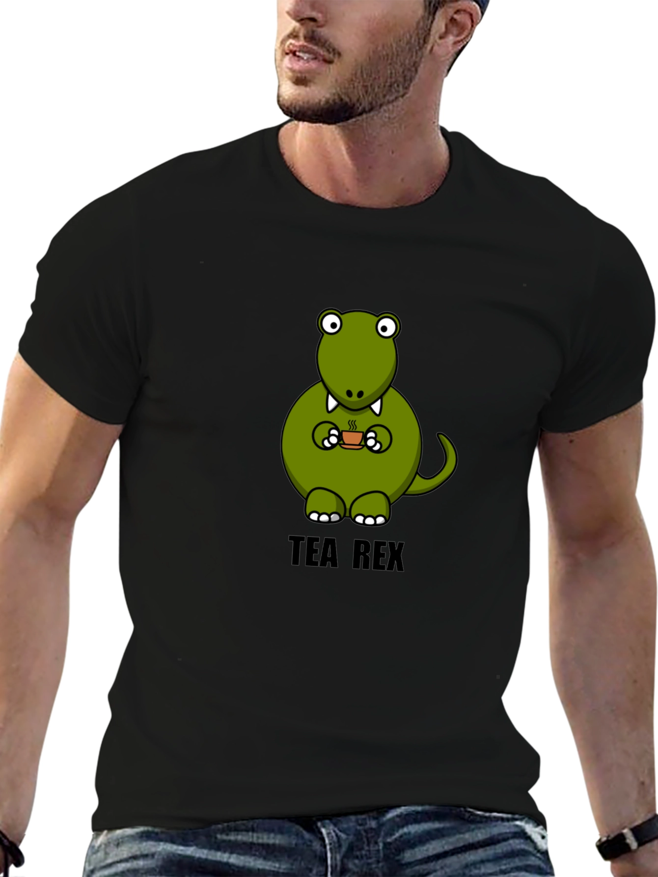 Tea Rex Funny Dinosaur T-Shirt