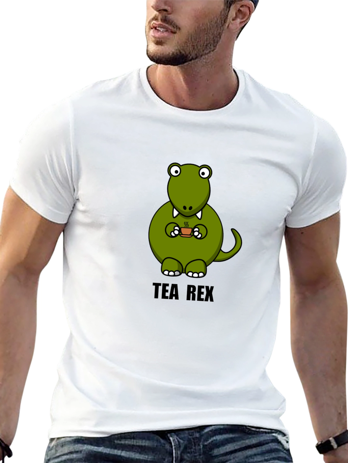 Tea Rex Funny Dinosaur T-Shirt