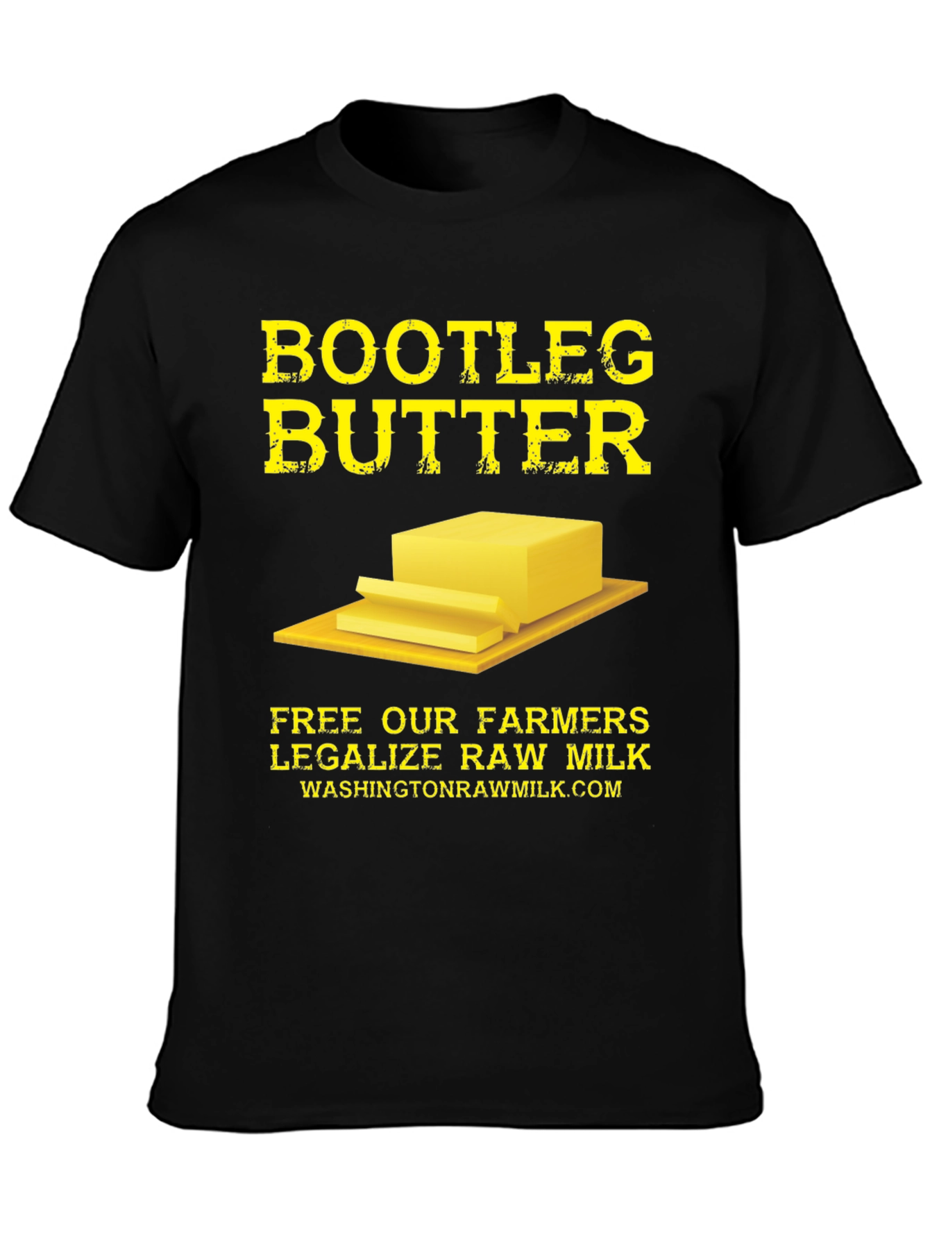 Bootleg Butter Graphic Tee - Legalize Raw Milk T-Shirt