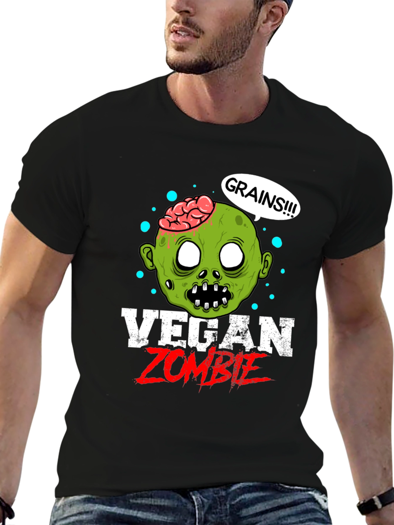 Vegan Zombie T-Shirt - Grains!