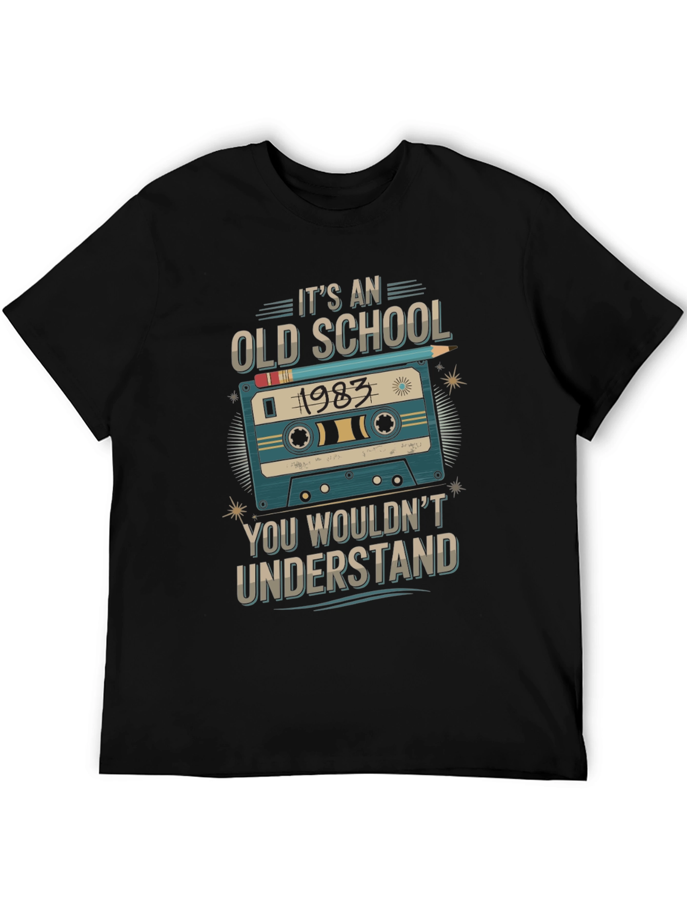 Old School 1983 Cassette Tape T-Shirt