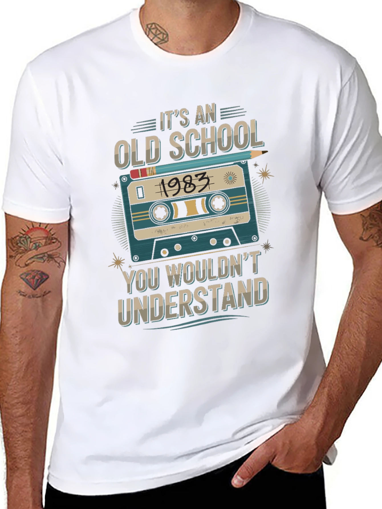 Old School 1983 Cassette Tape T-Shirt