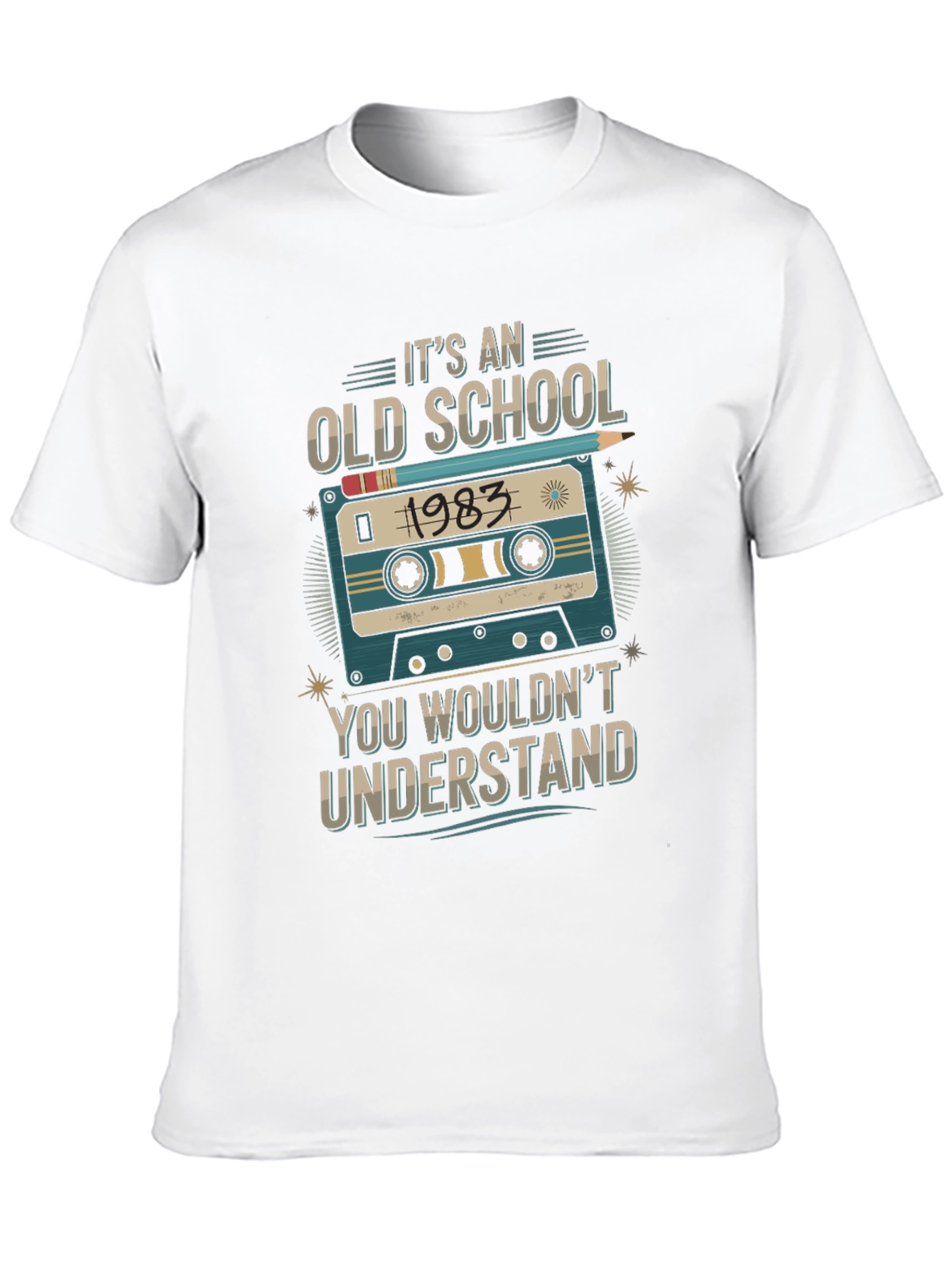 Old School 1983 Cassette Tape T-Shirt