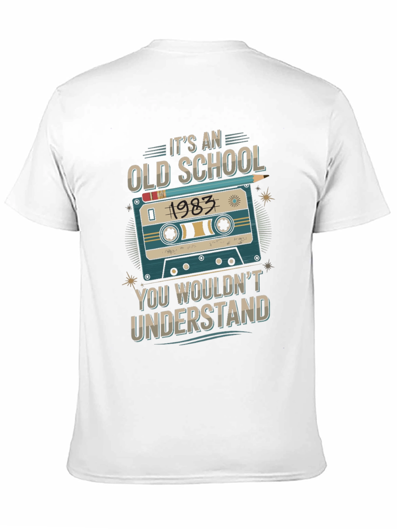 Old School 1983 Cassette Tape T-Shirt