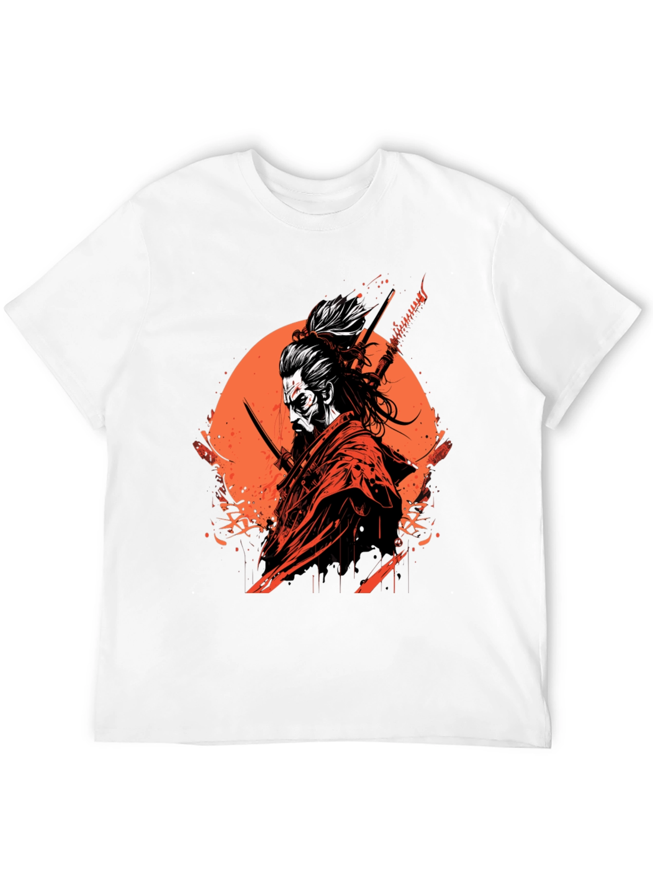 Samurai Graphic Black T-Shirt
