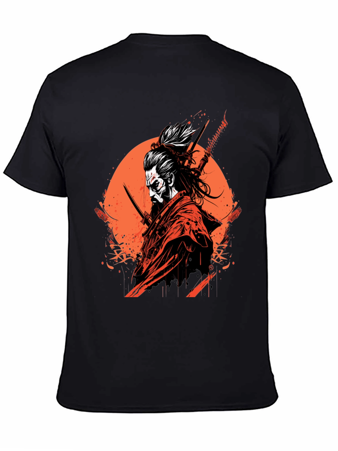 Samurai Graphic Black T-Shirt