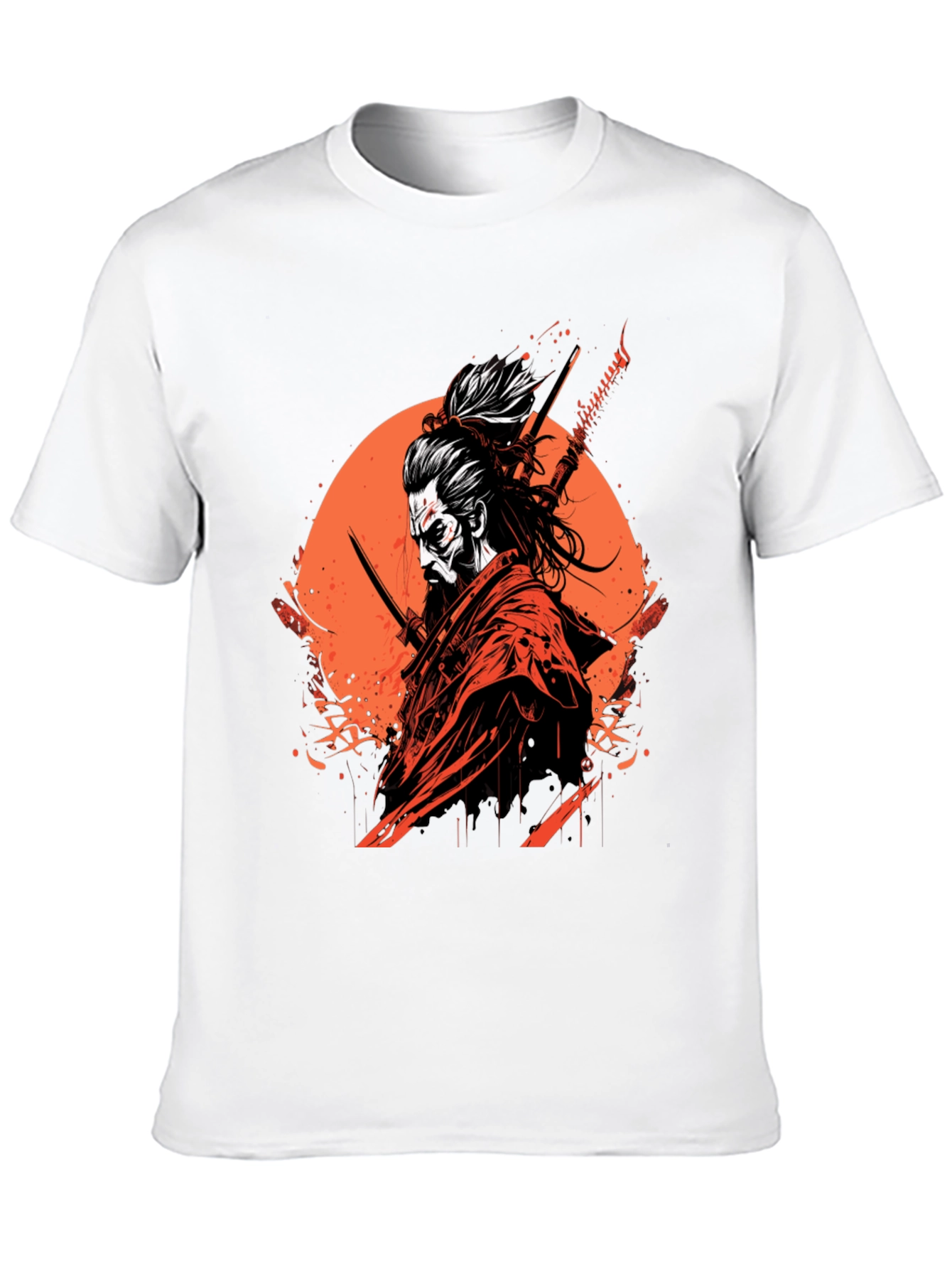 Samurai Graphic Black T-Shirt