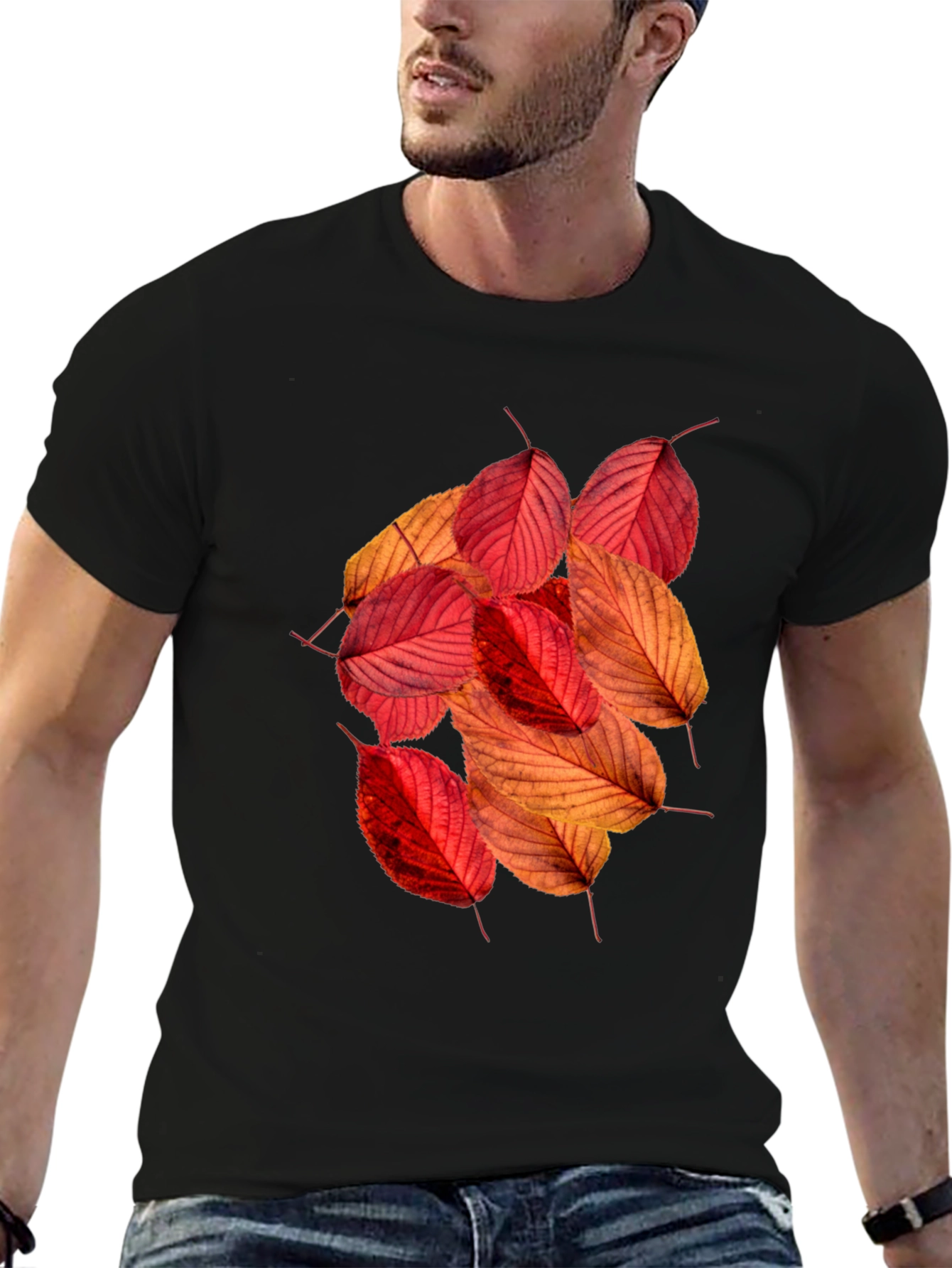 Autumn Leaves Graphic Tee - Stylish Fall Fashion