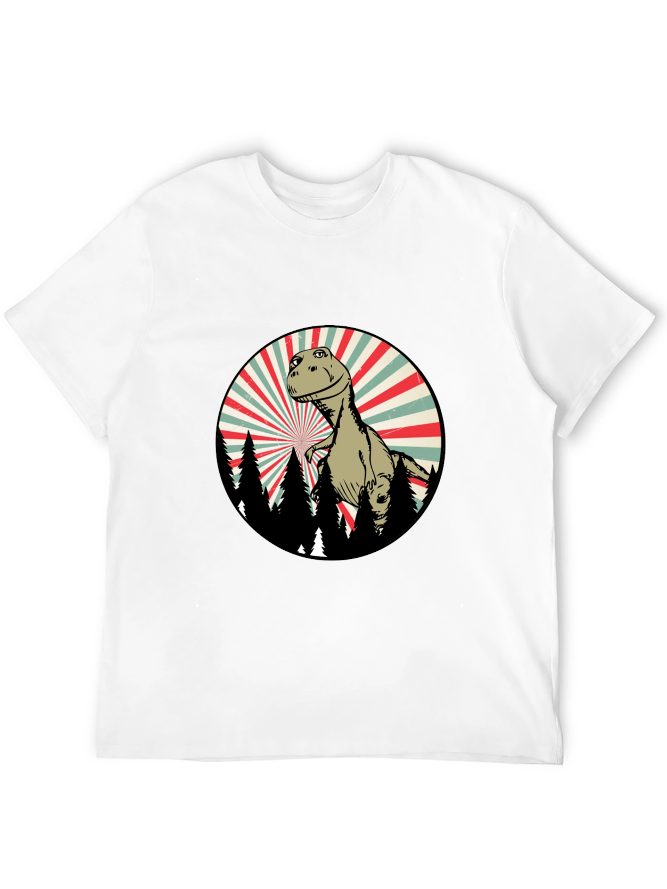 Retro Dinosaur Forest T-Shirt