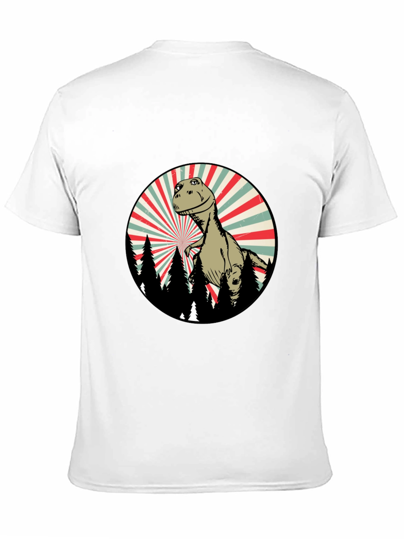 Retro Dinosaur Forest T-Shirt
