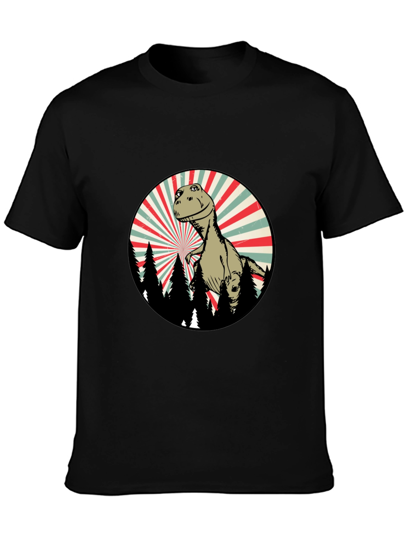 Retro Dinosaur Forest T-Shirt