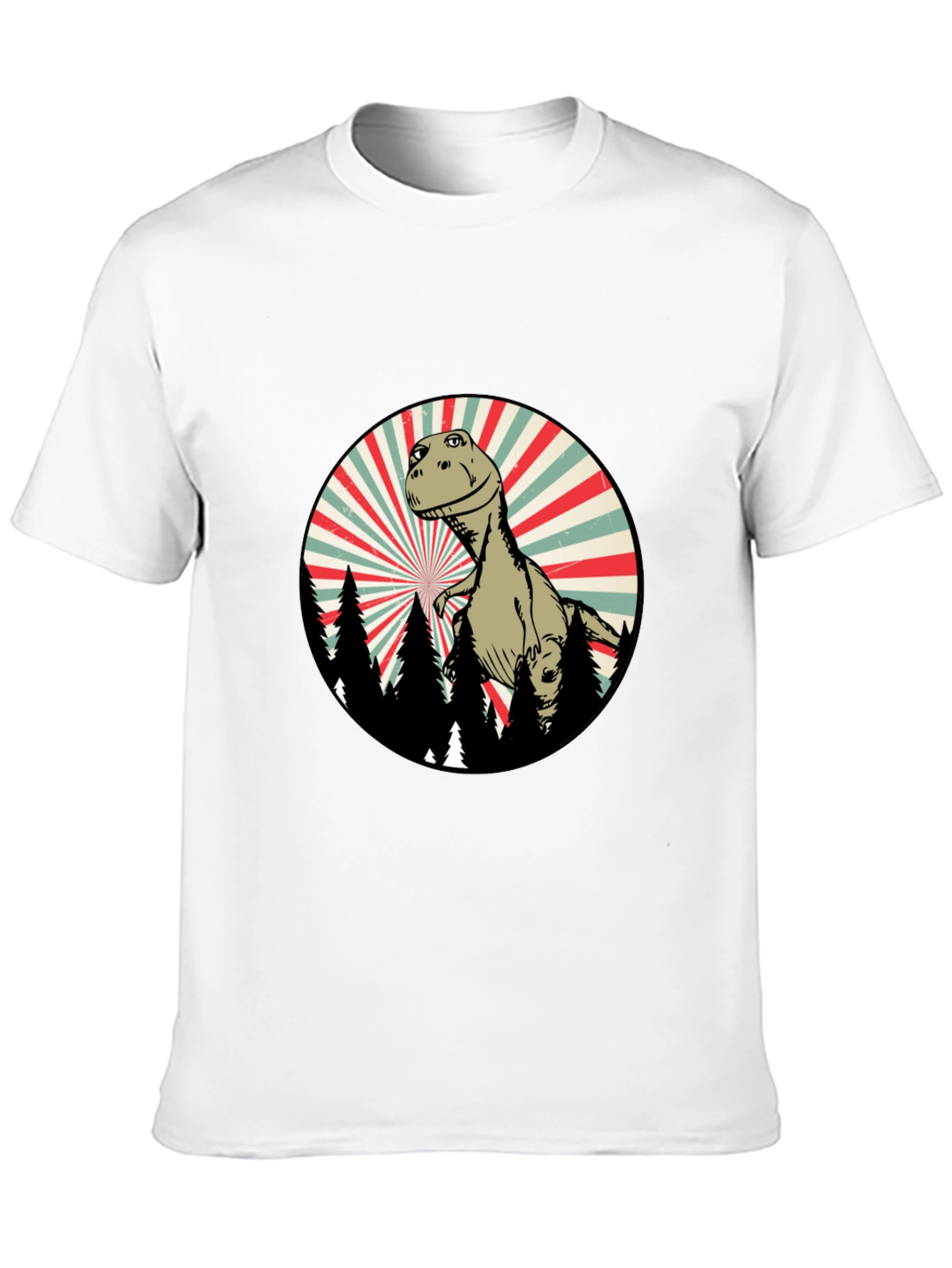 Retro Dinosaur Forest T-Shirt