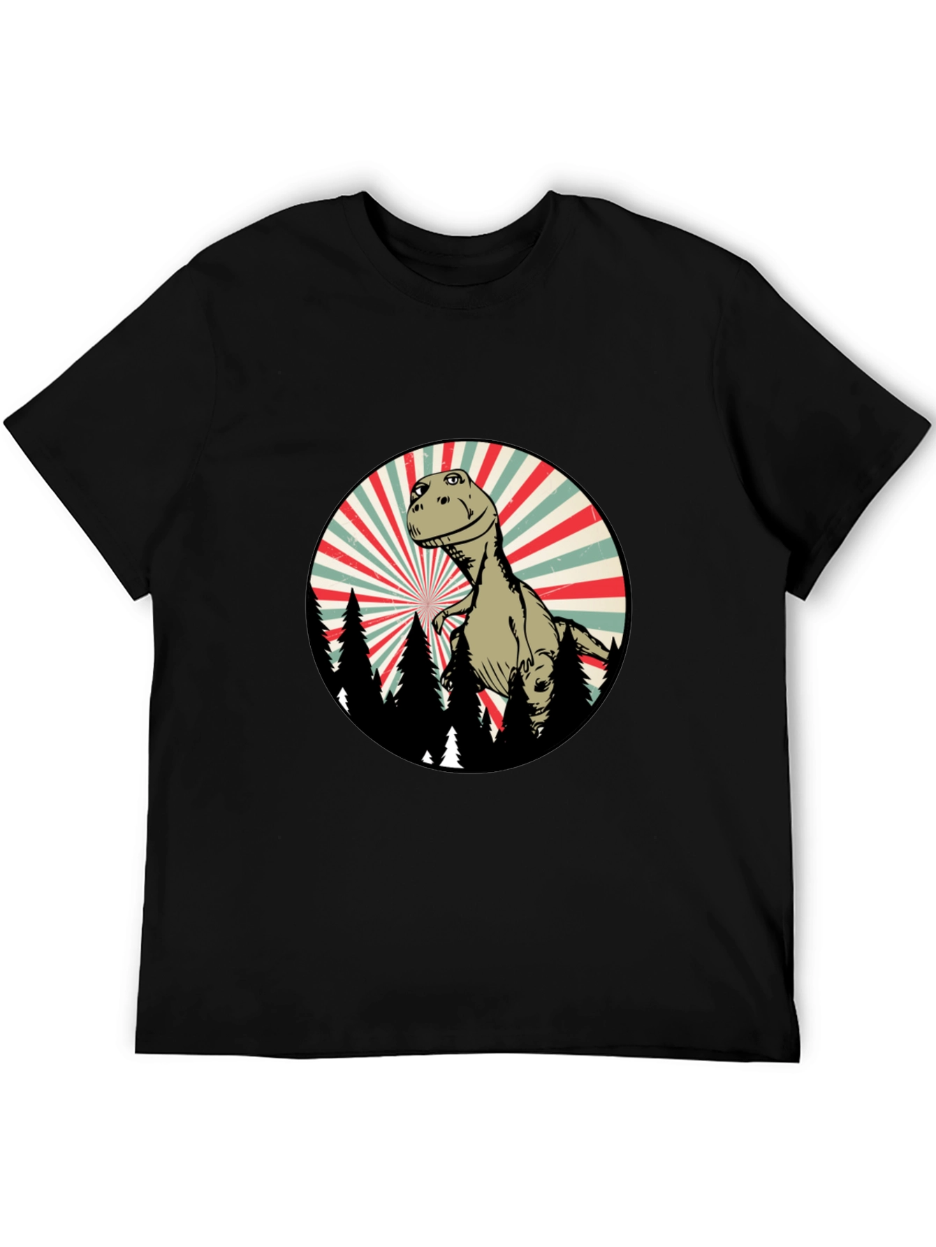 Retro Dinosaur Forest T-Shirt