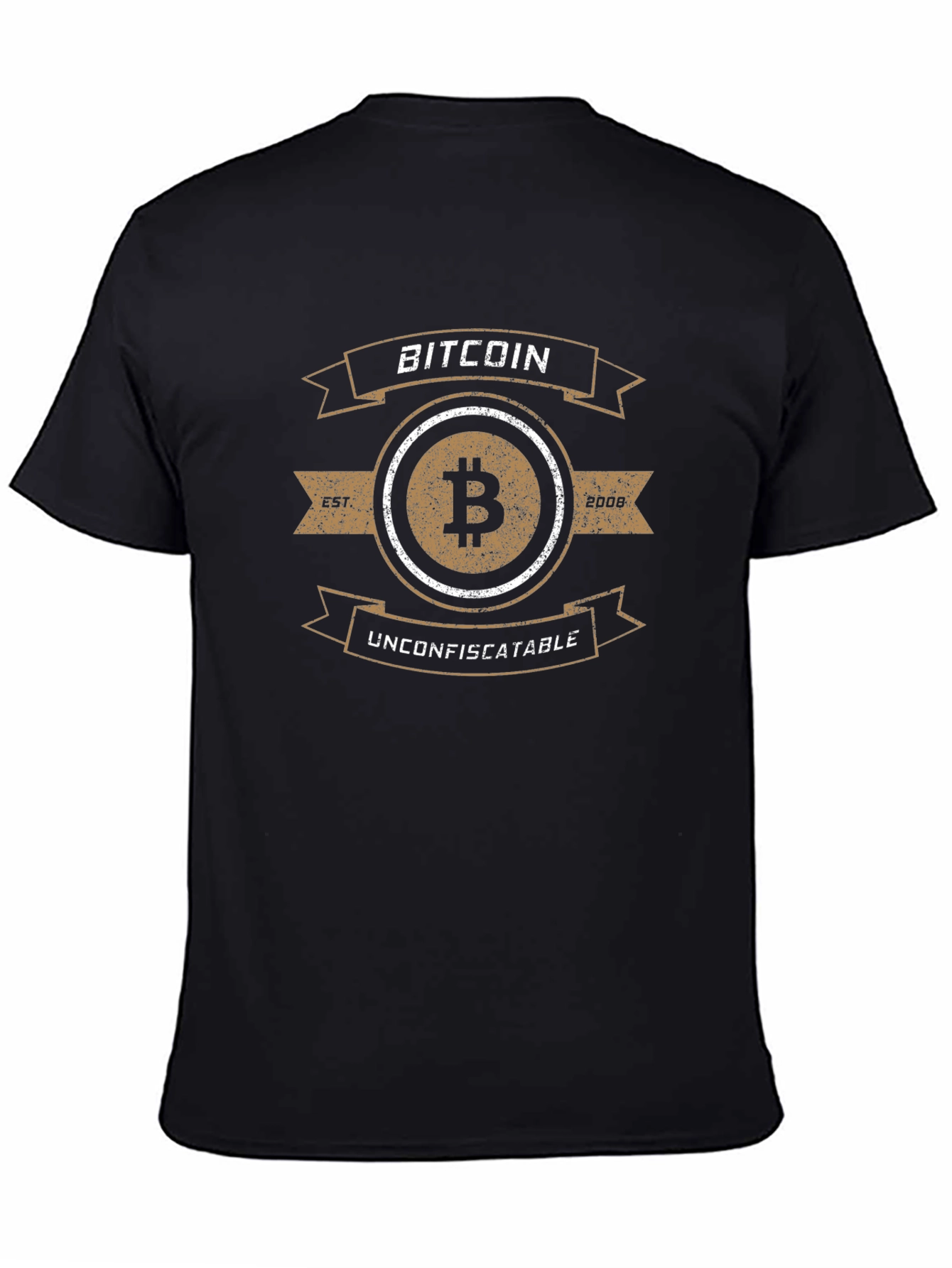 Bitcoin Unconfiscatable Black T-Shirt