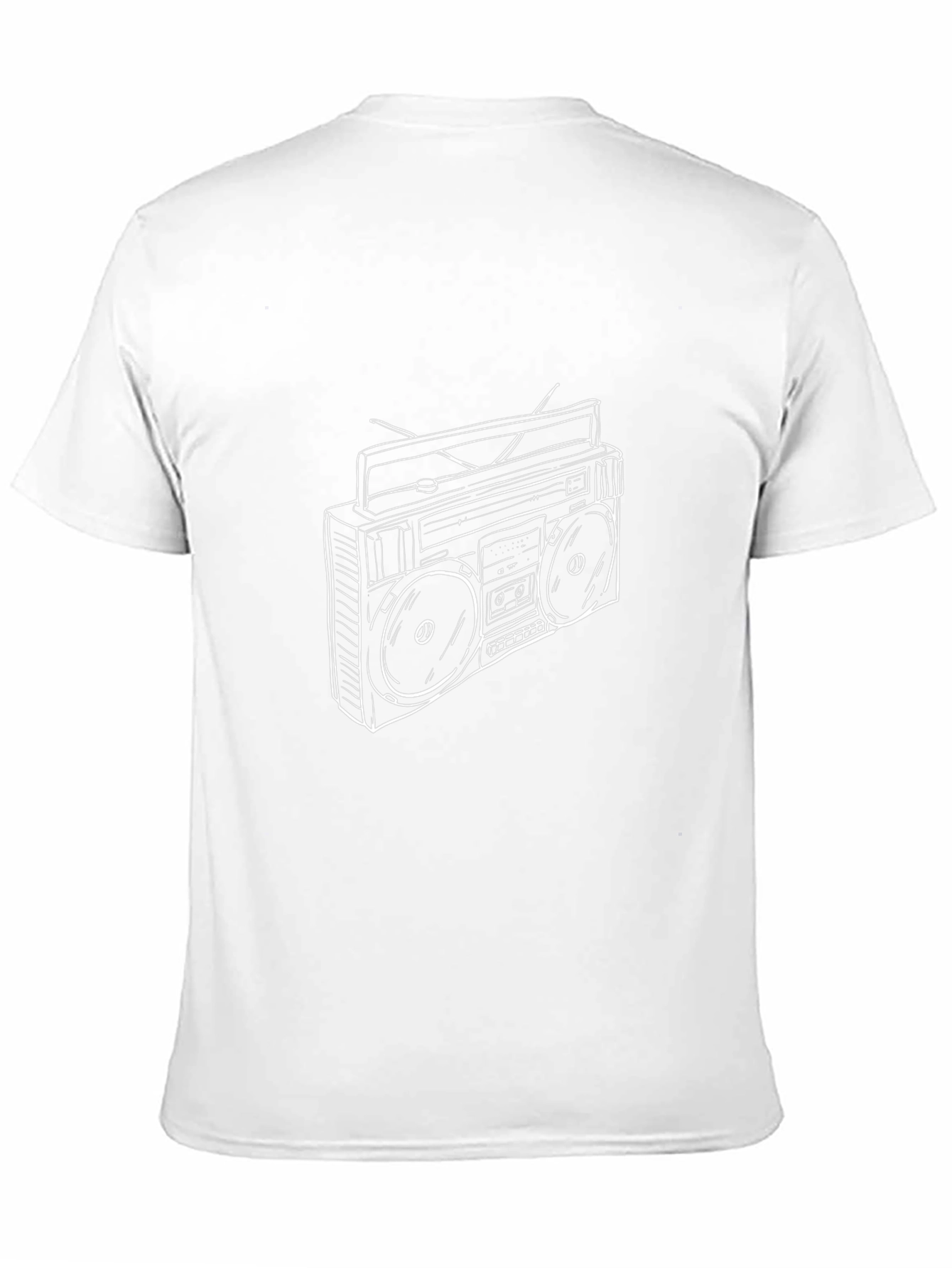 Retro Boombox Graphic Tee - Classic Style