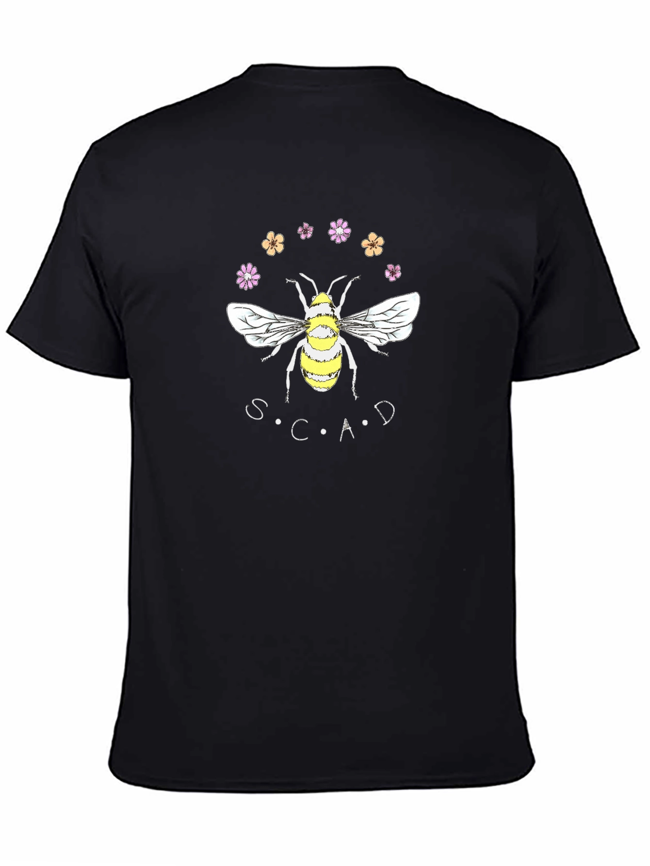 SCAD Bee Graphic T-Shirt | Black Casual Tee