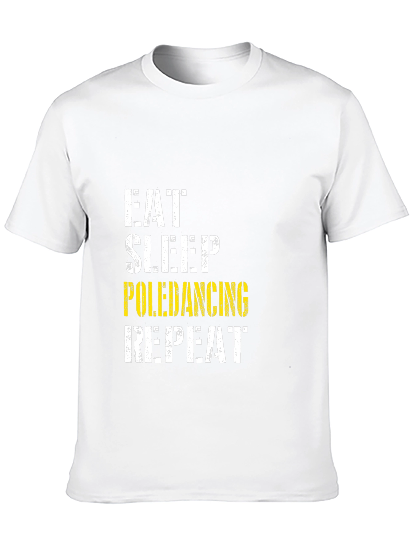 Eat Sleep Pole Dancing Repeat Black Graphic T-Shirt