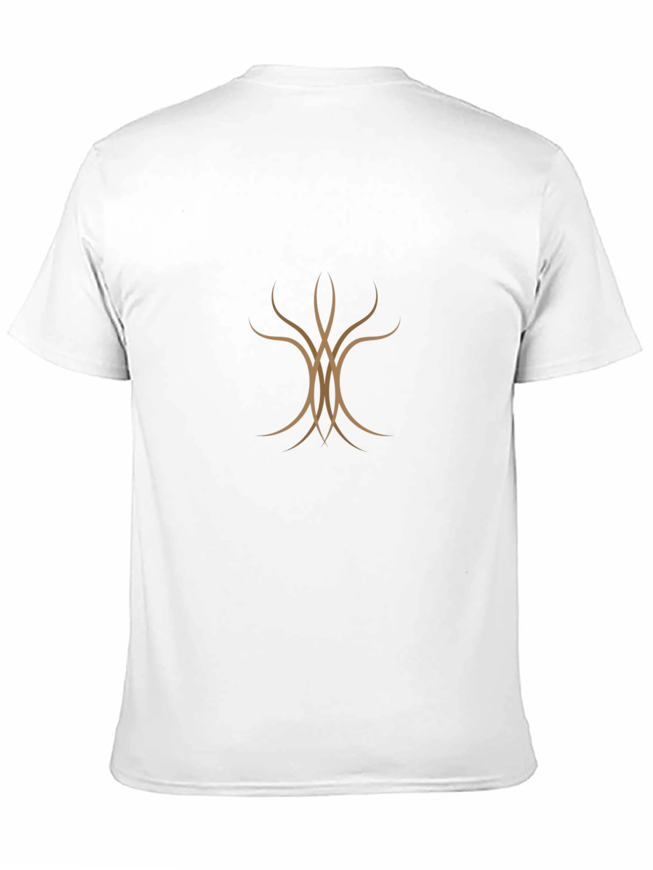 Mens Black T-Shirt with Abstract Tree Design