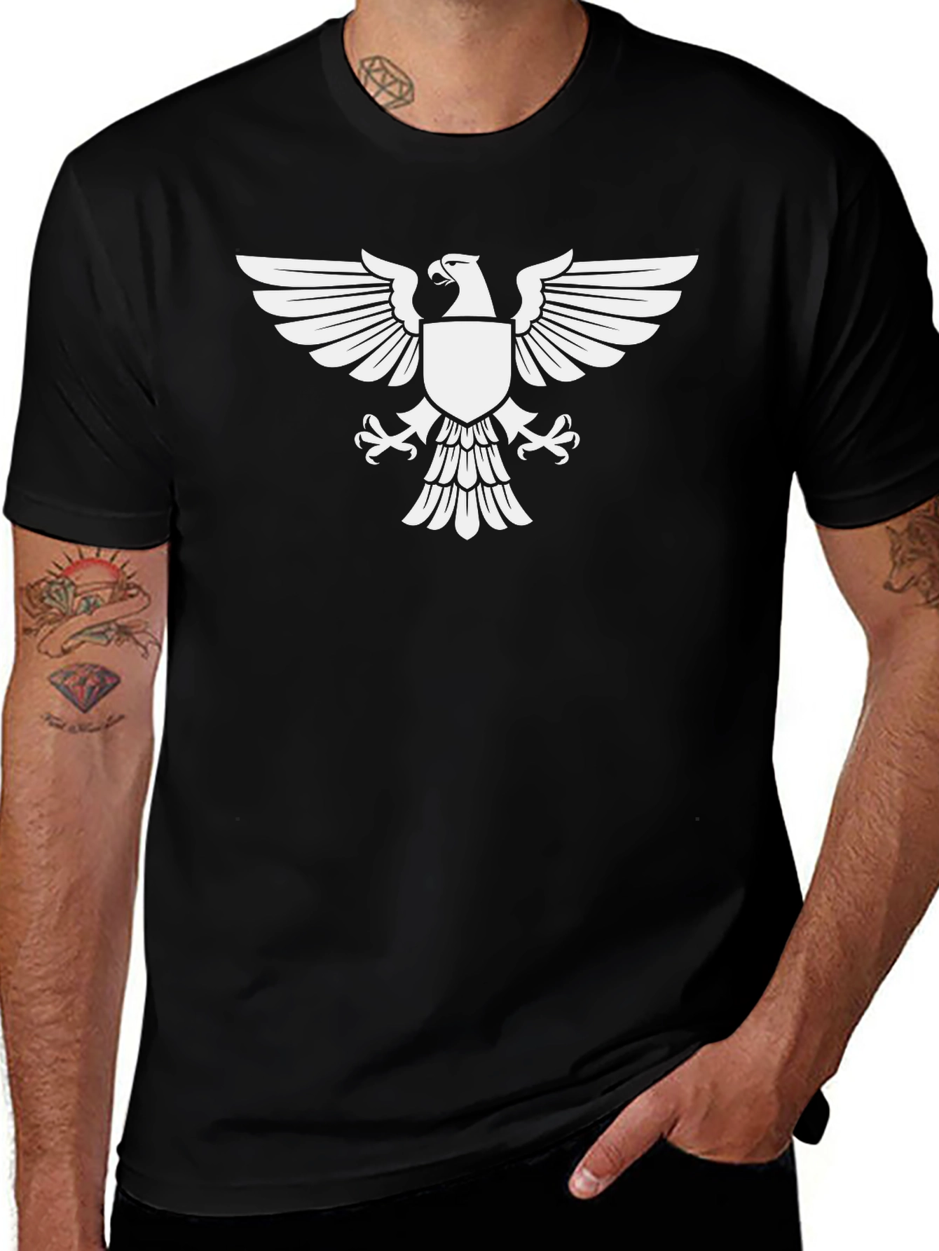 Eagle Crest Graphic Tee - Black