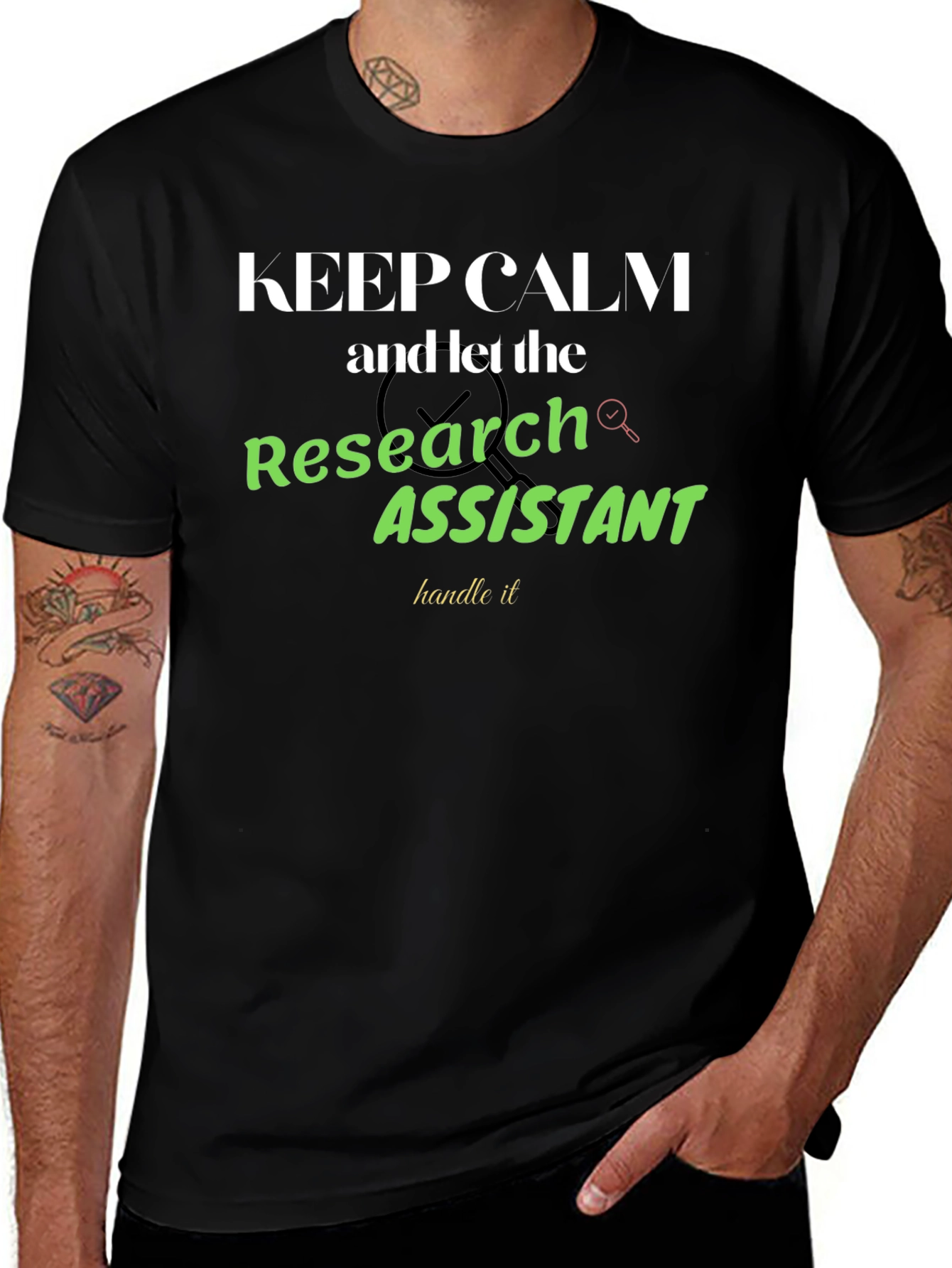 Keep Calm Research Assistant T-Shirt