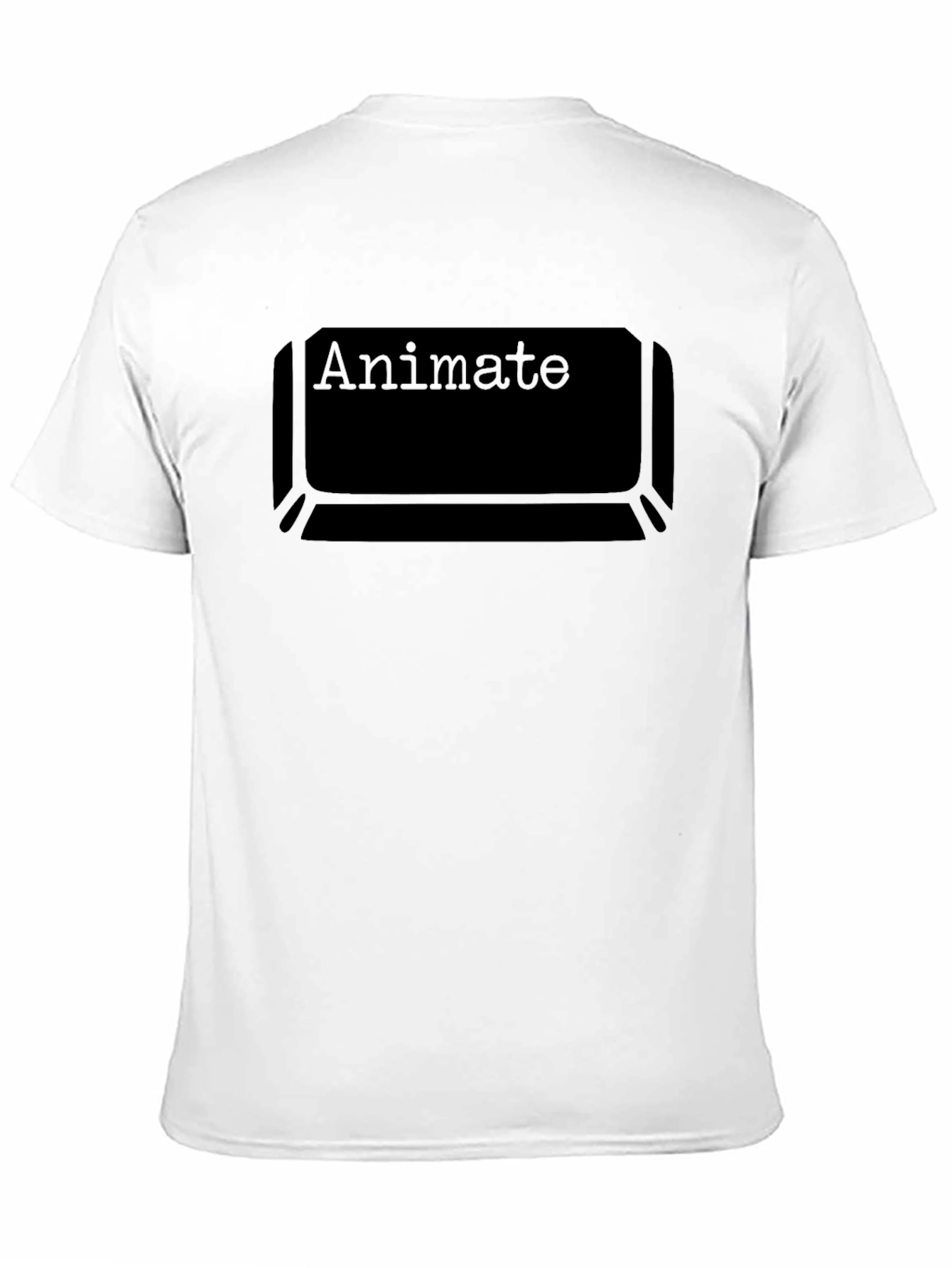 Animate Keyboard Key Black T-Shirt