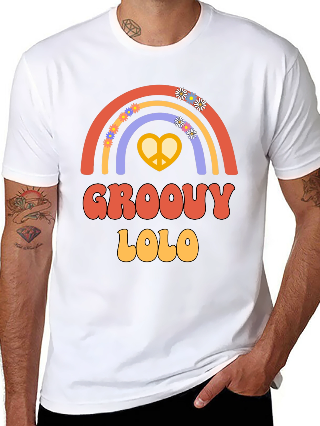 Groovy Lolo Retro Rainbow T-Shirt