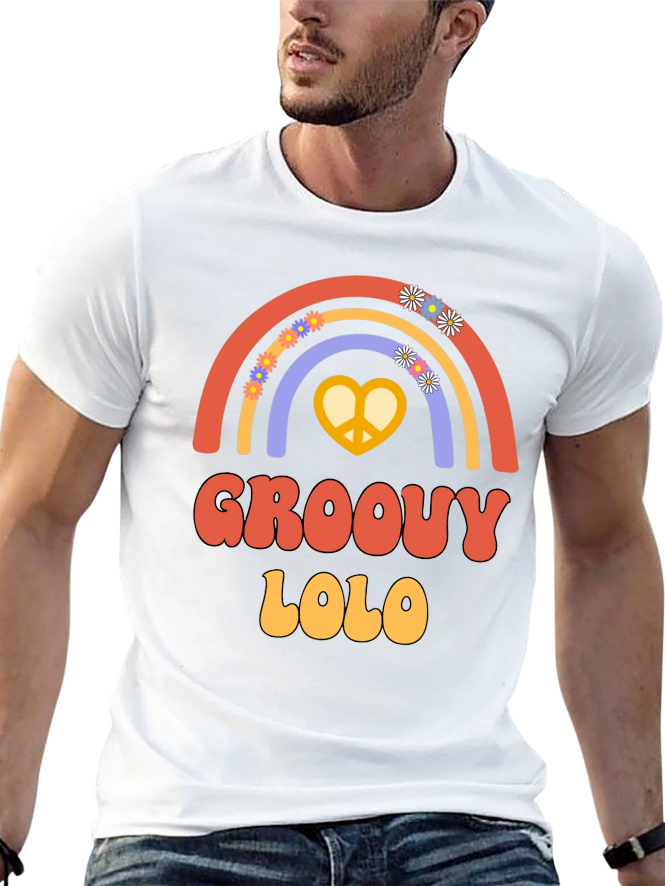 Groovy Lolo Retro Rainbow T-Shirt
