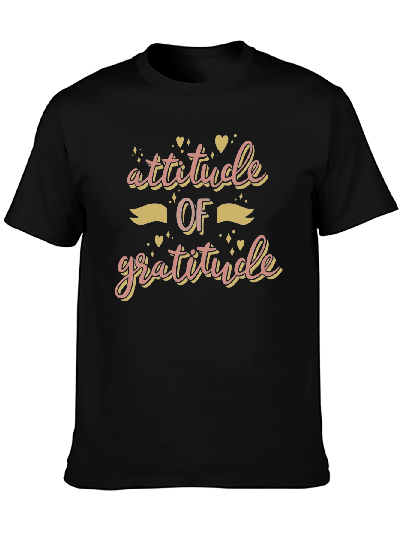 Attitude of Gratitude Black T-Shirt
