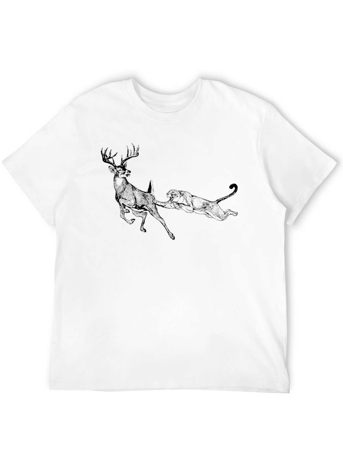 Predator and Prey Black Graphic T-Shirt