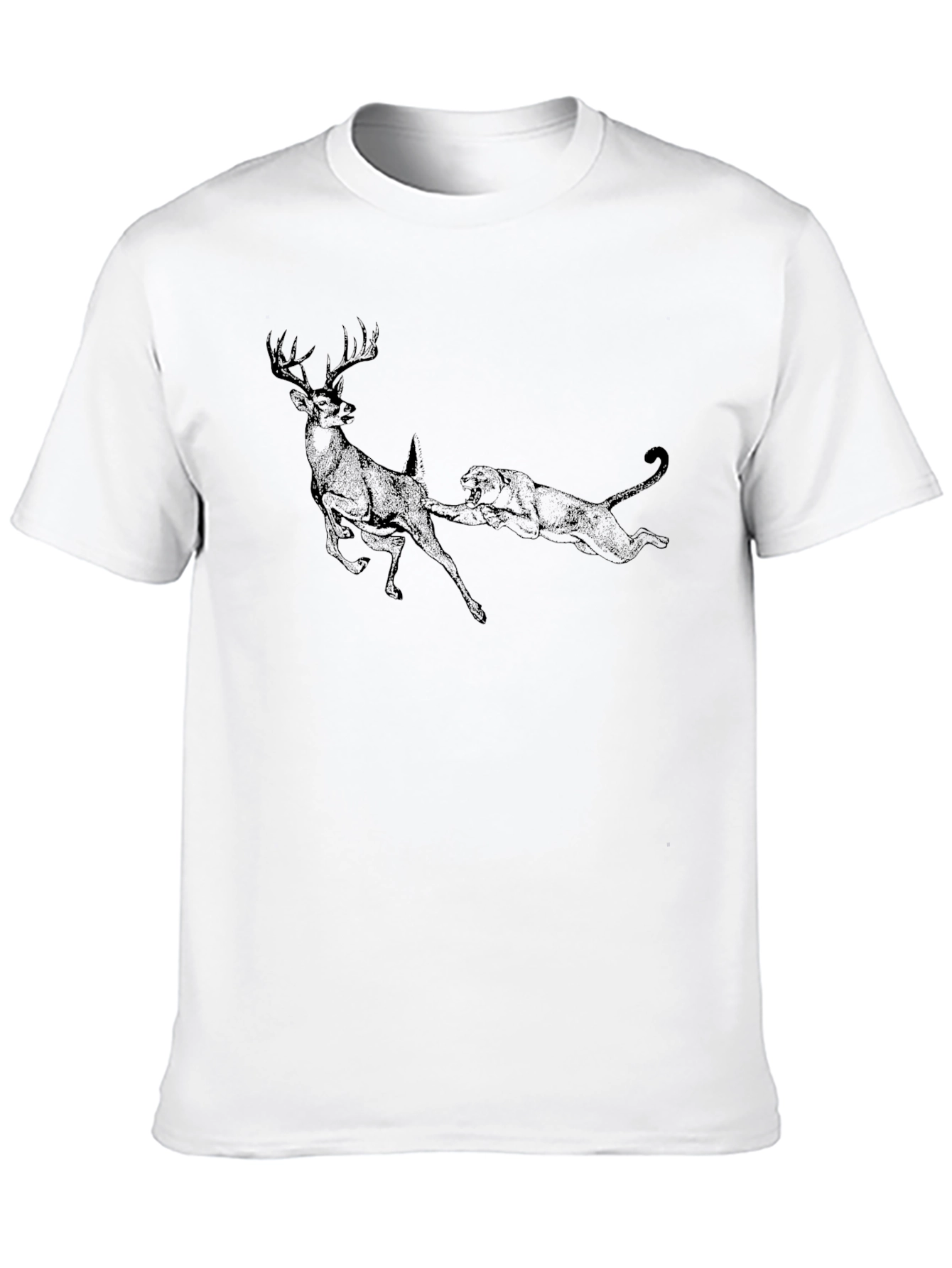 Predator and Prey Black Graphic T-Shirt