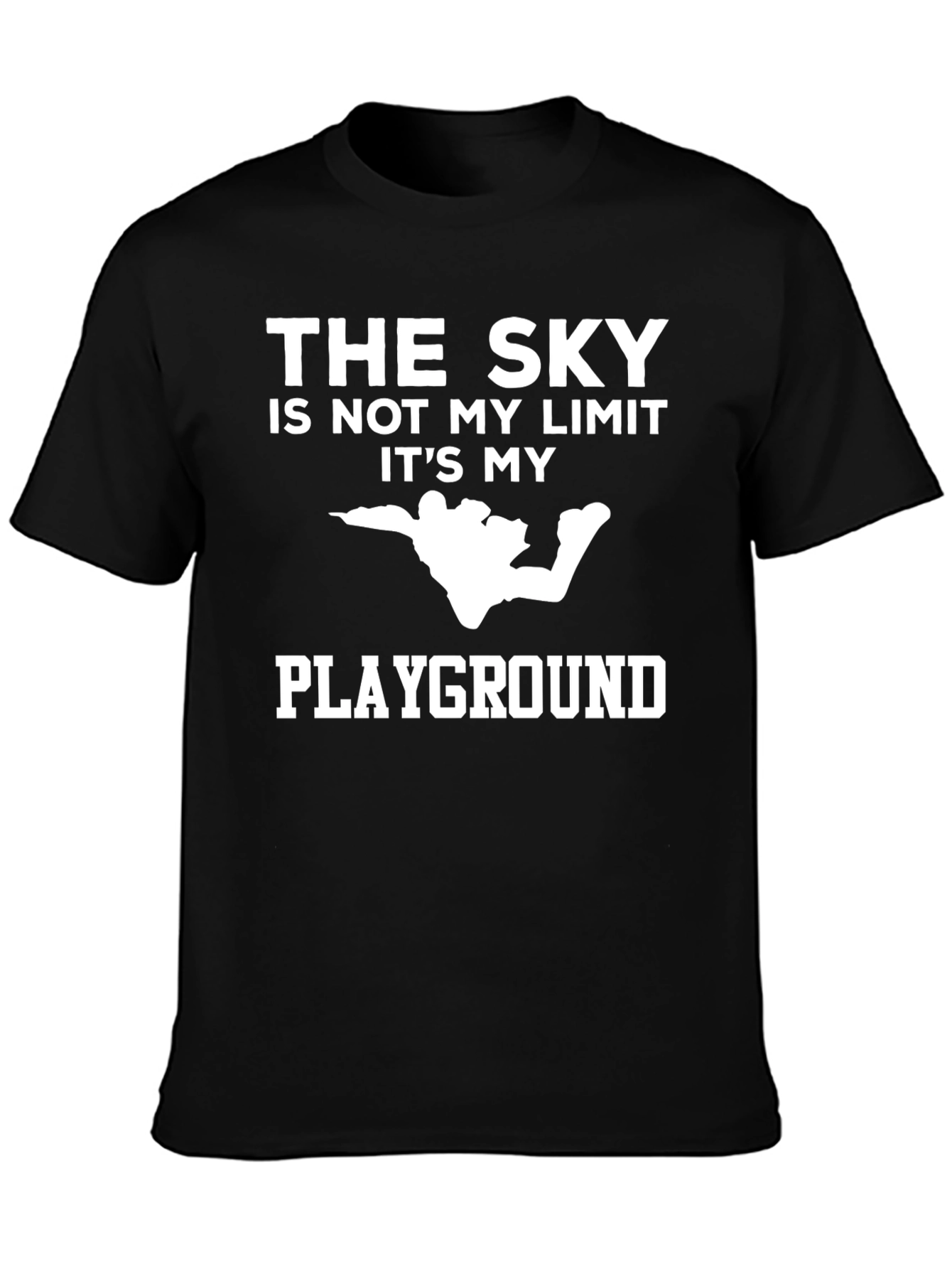 Skys My Playground T-Shirt - Black Cotton Tee