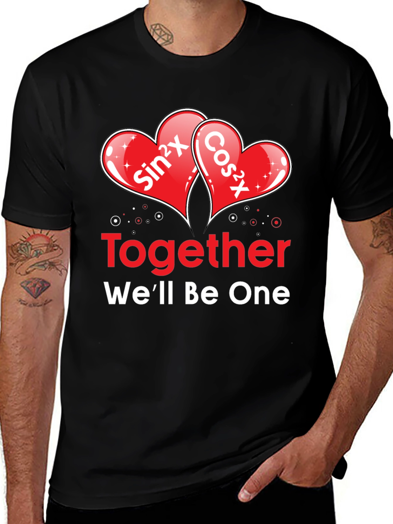 Math Love T-Shirt: Sin²x + Cos²x = 1