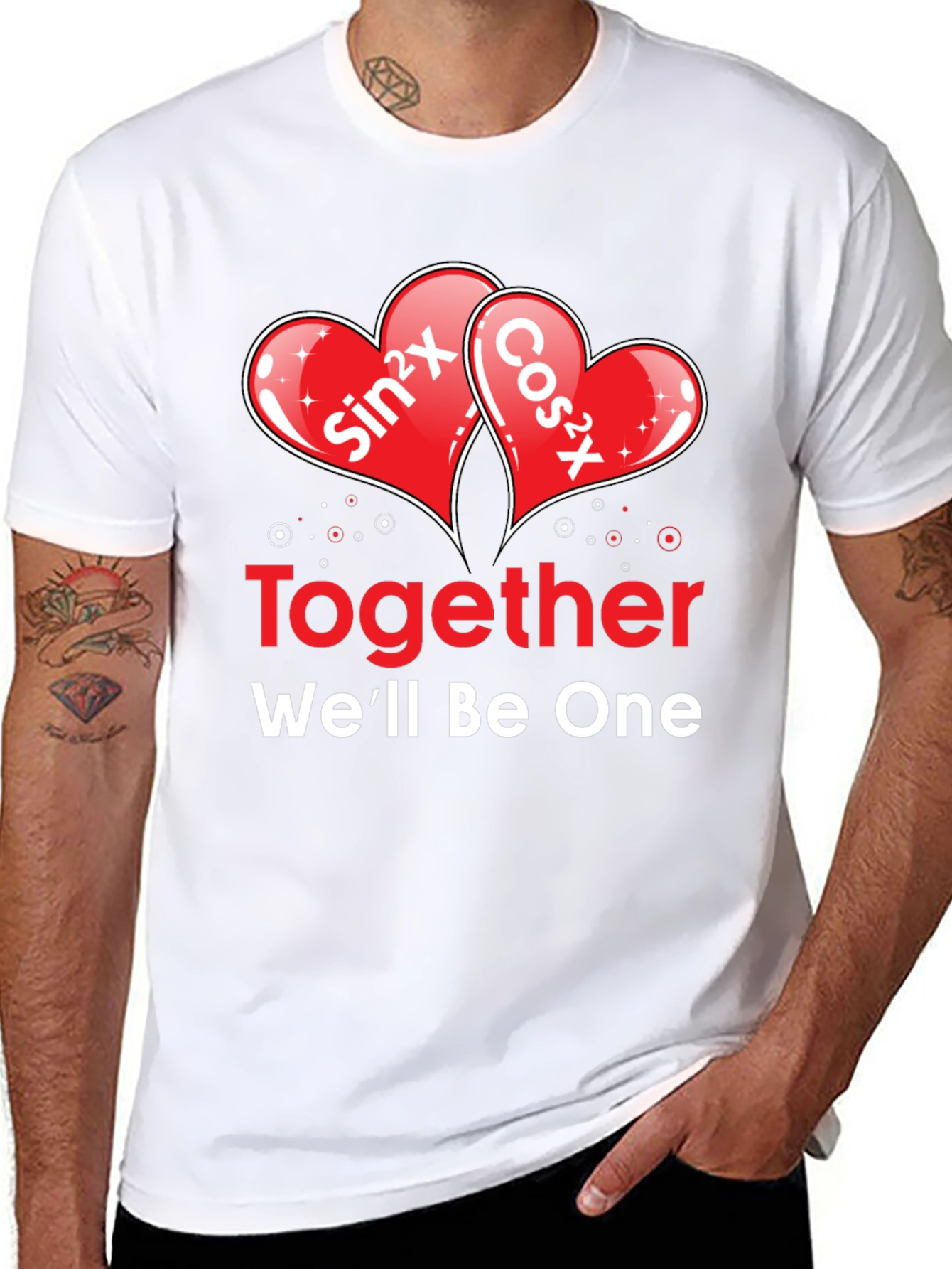 Math Love T-Shirt: Sin²x + Cos²x = 1