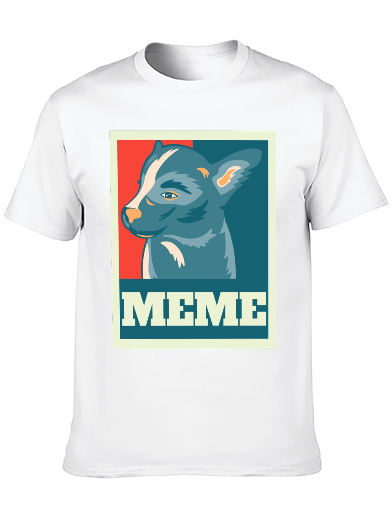 Meme Dog Graphic Tee - Black Cotton T-Shirt
