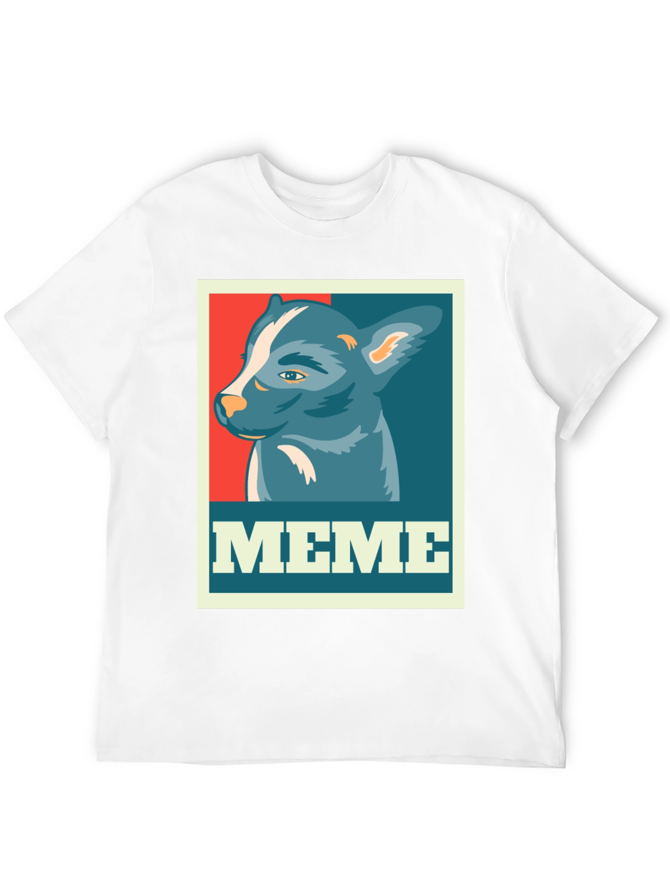 Meme Dog Graphic Tee - Black Cotton T-Shirt