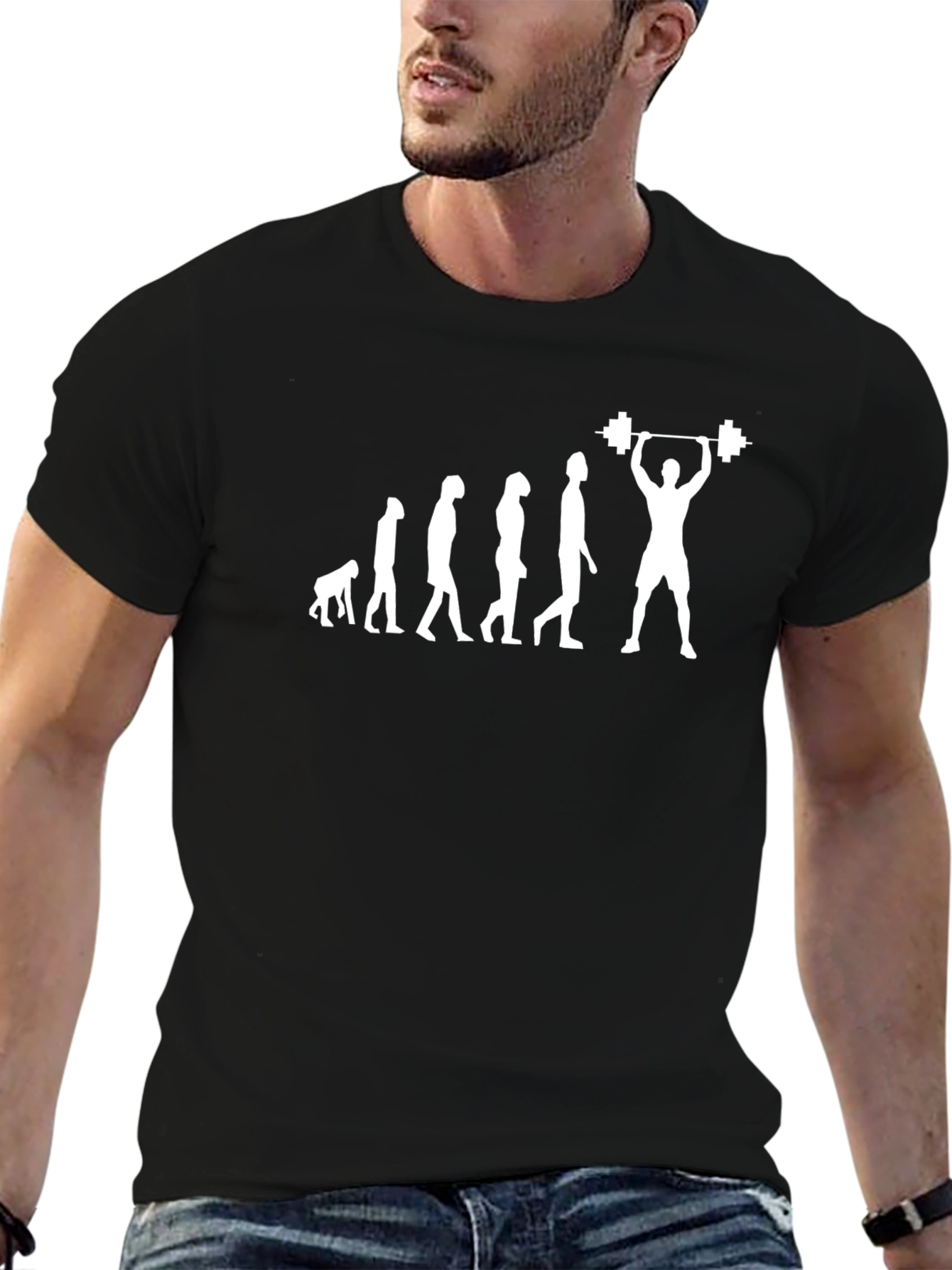 Evolution of Fitness T-Shirt - Black