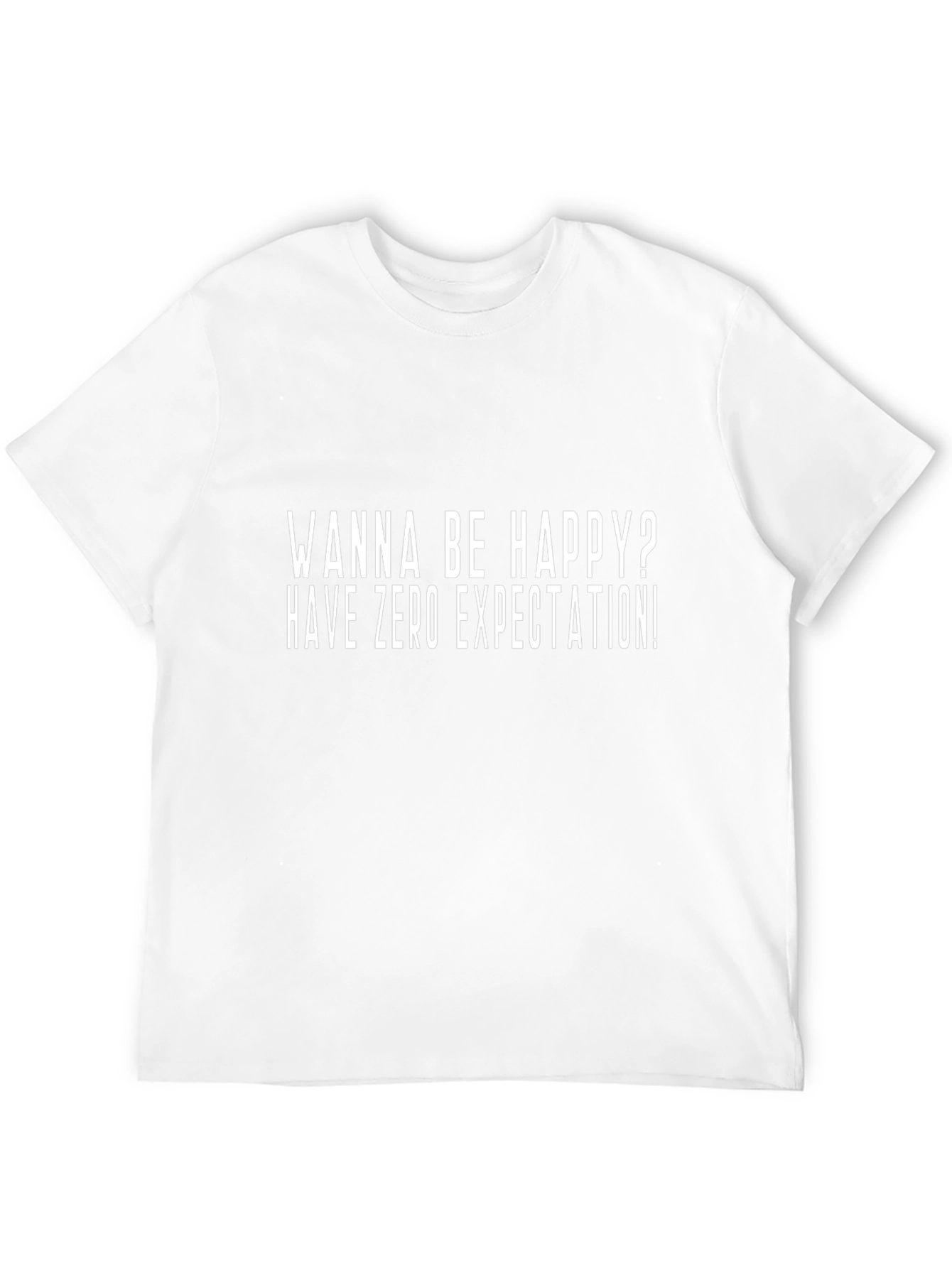 Zero Expectation Graphic Tee - Black Casual Shirt