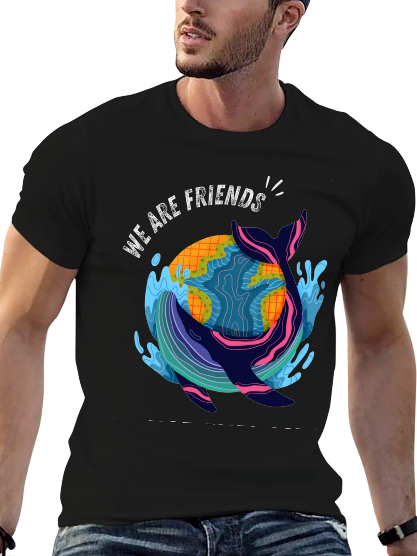 Eco-Friendly Whale Graphic T-Shirt