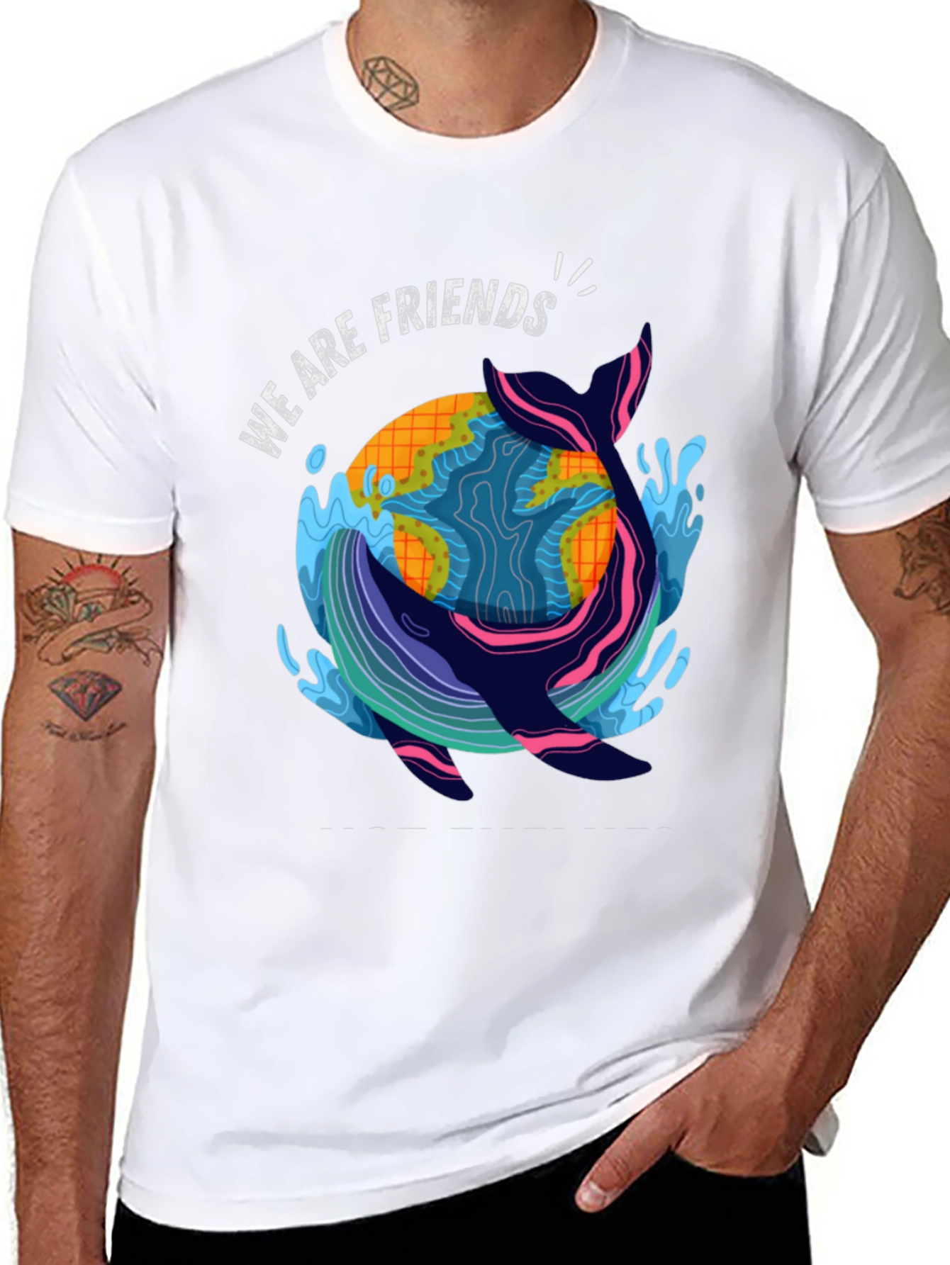 Eco-Friendly Whale Graphic T-Shirt